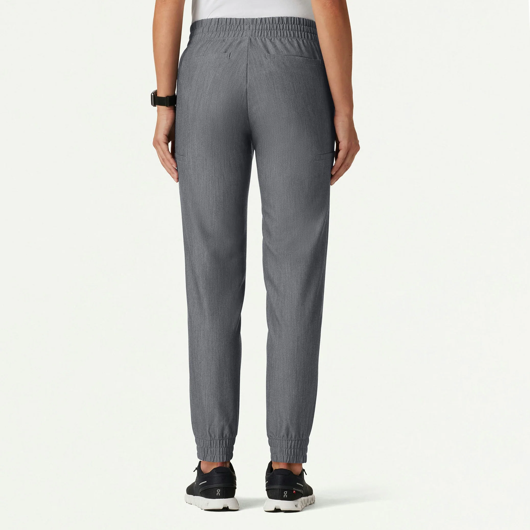 Jace Skinny 7-Pocket Scrub Jogger - Heather Gray - Image 4