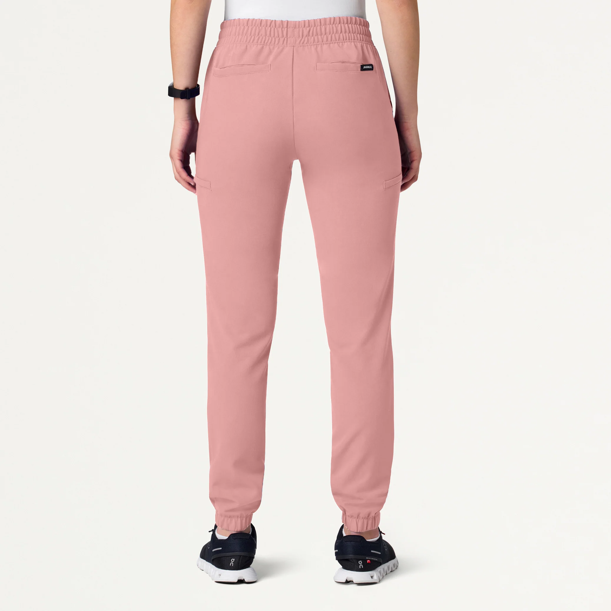 Jace Skinny 7-Pocket Scrub Jogger - Mauve - Image 4