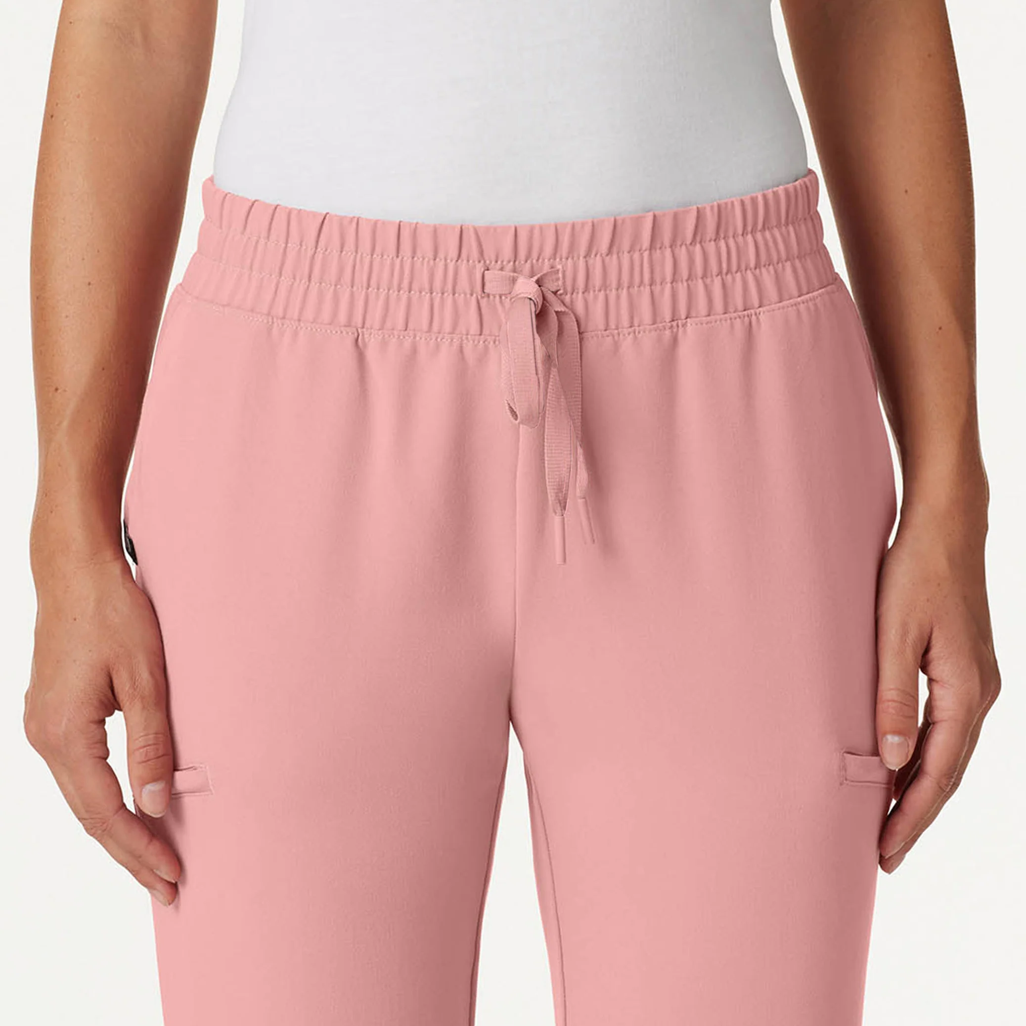 Jace Skinny 7-Pocket Scrub Jogger - Mauve - Image 5