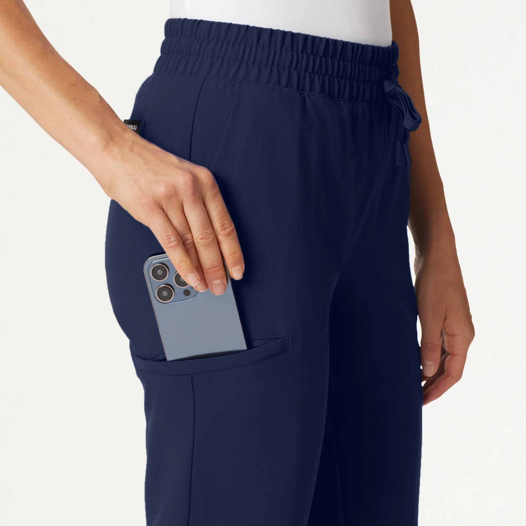 Jace Skinny 7-Pocket Scrub Jogger - Midnight Navy - Image 8