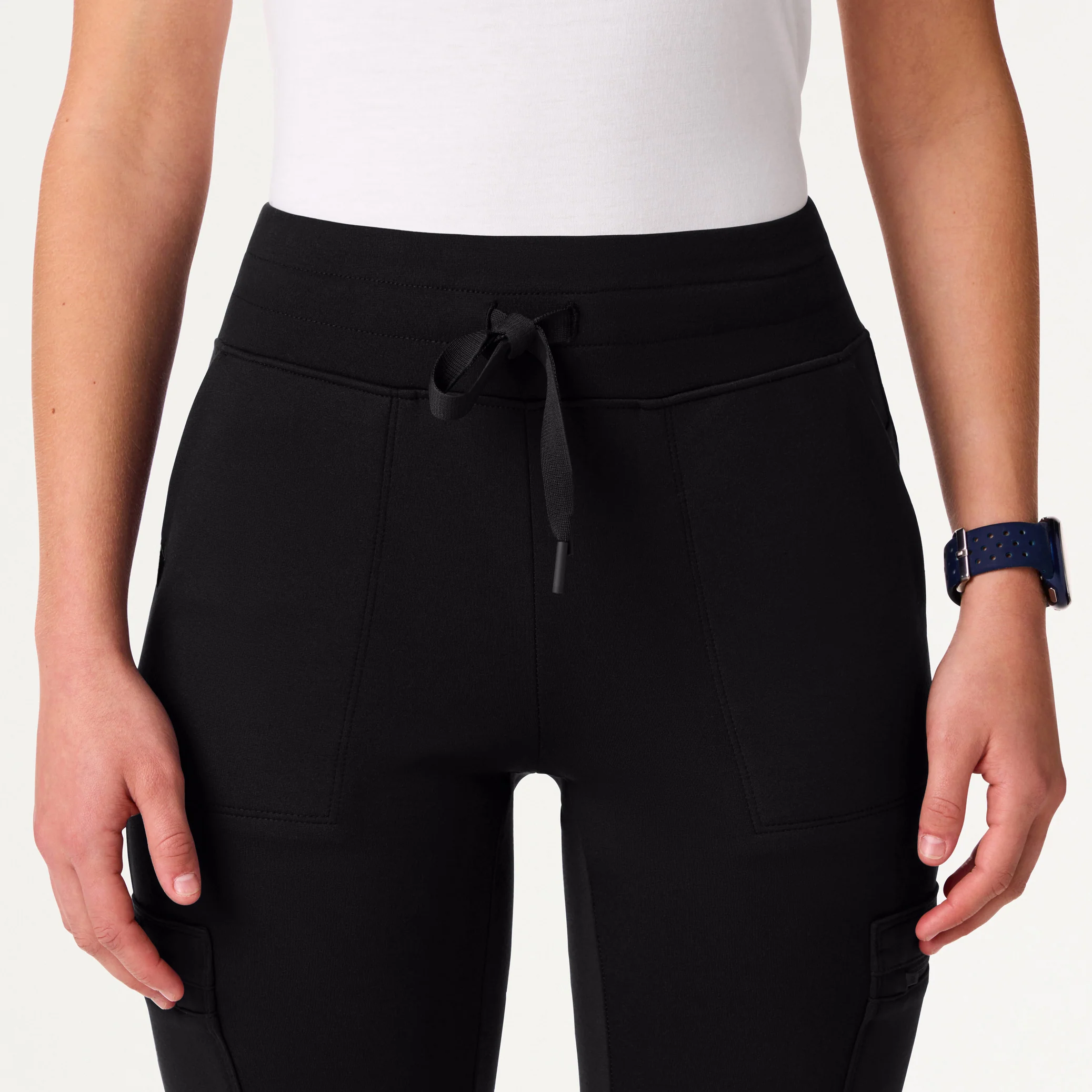 Kait 10-Pocket Skinny UltraSOFT™ Scrub Jogger - Black - Image 6