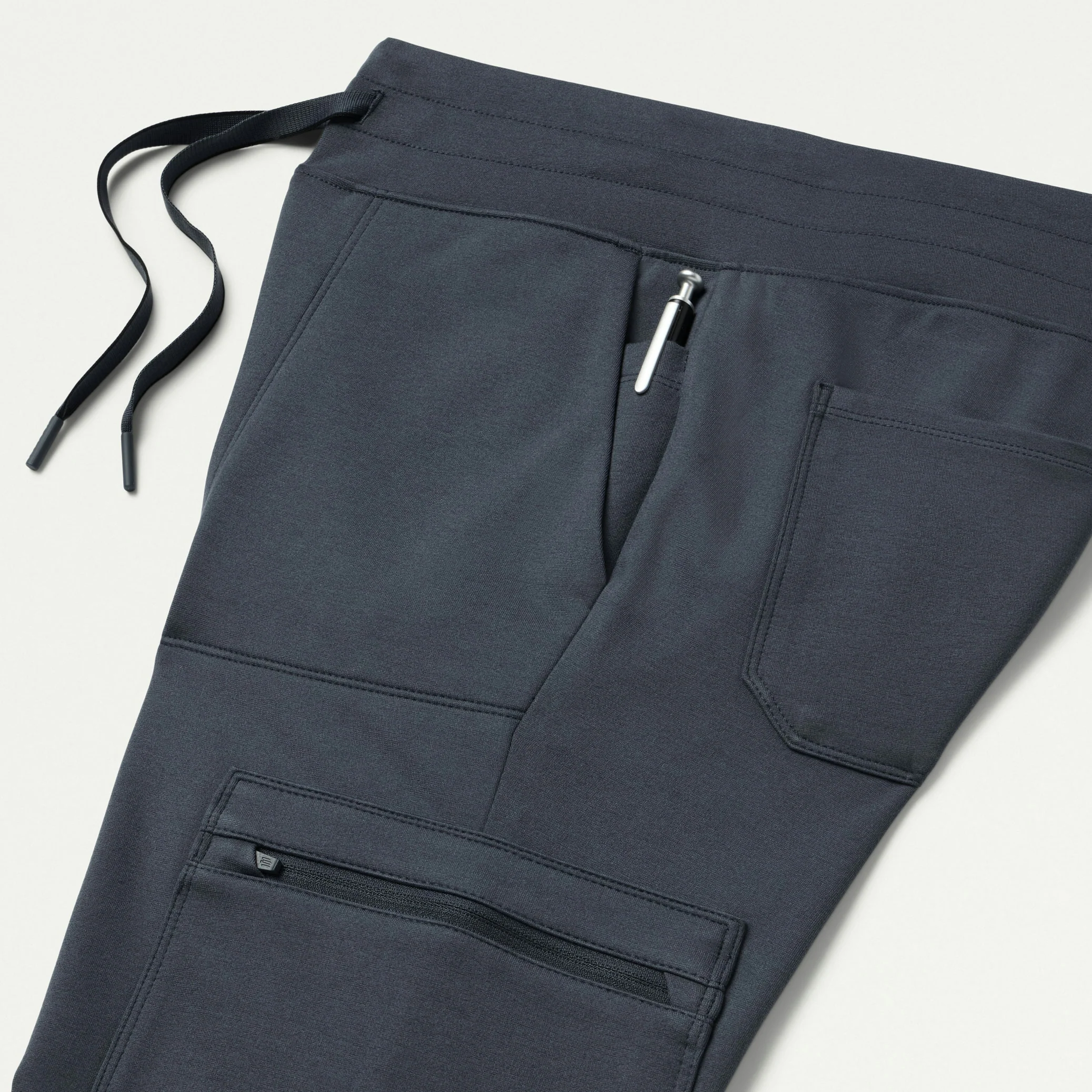 Kait 10-Pocket Skinny UltraSOFT™ Scrub Jogger - Carbon Gray - Image 10