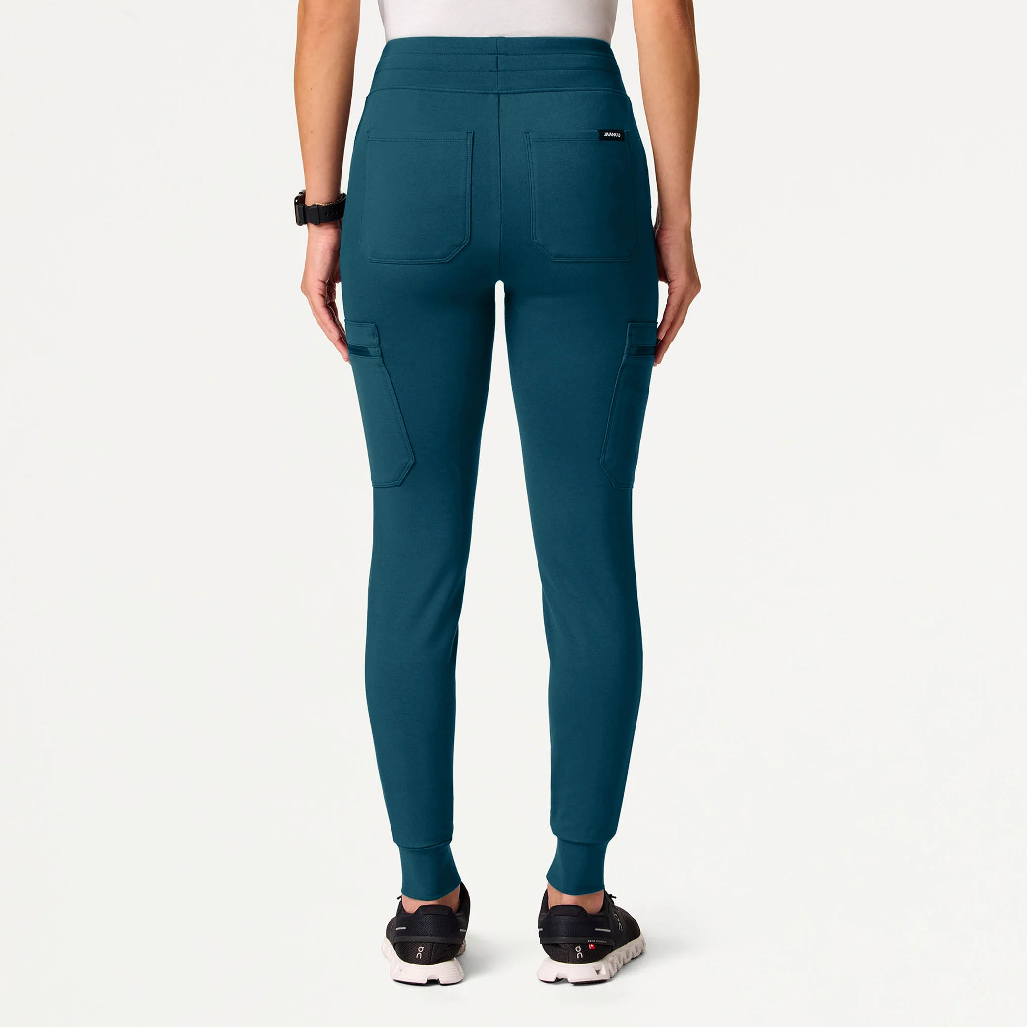 Kait 10-Pocket Skinny UltraSOFT™ Scrub Jogger - Caribbean Blue - Image 3