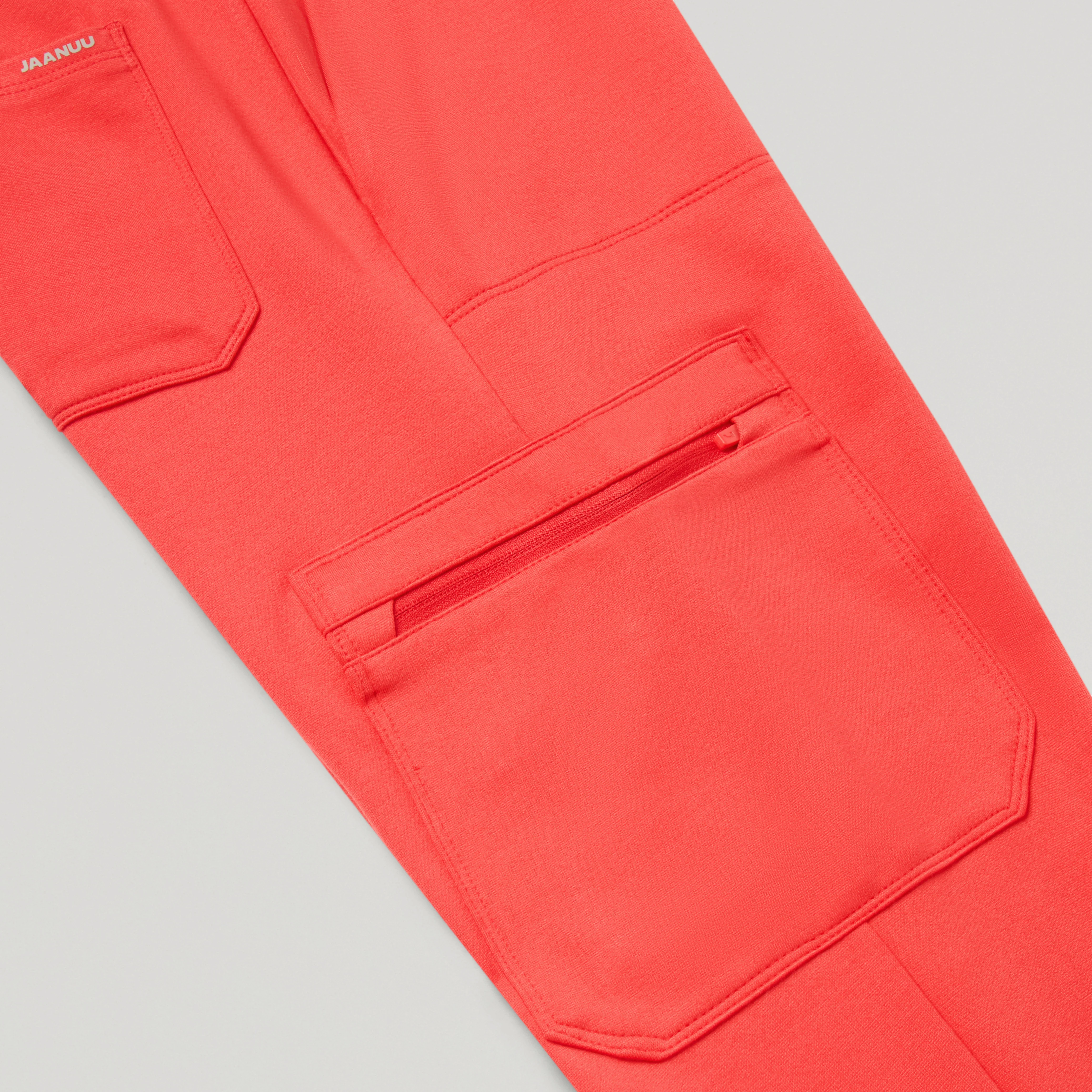 Kait 10-Pocket Skinny UltraSOFT™ Scrub Jogger - Coral - Image 5