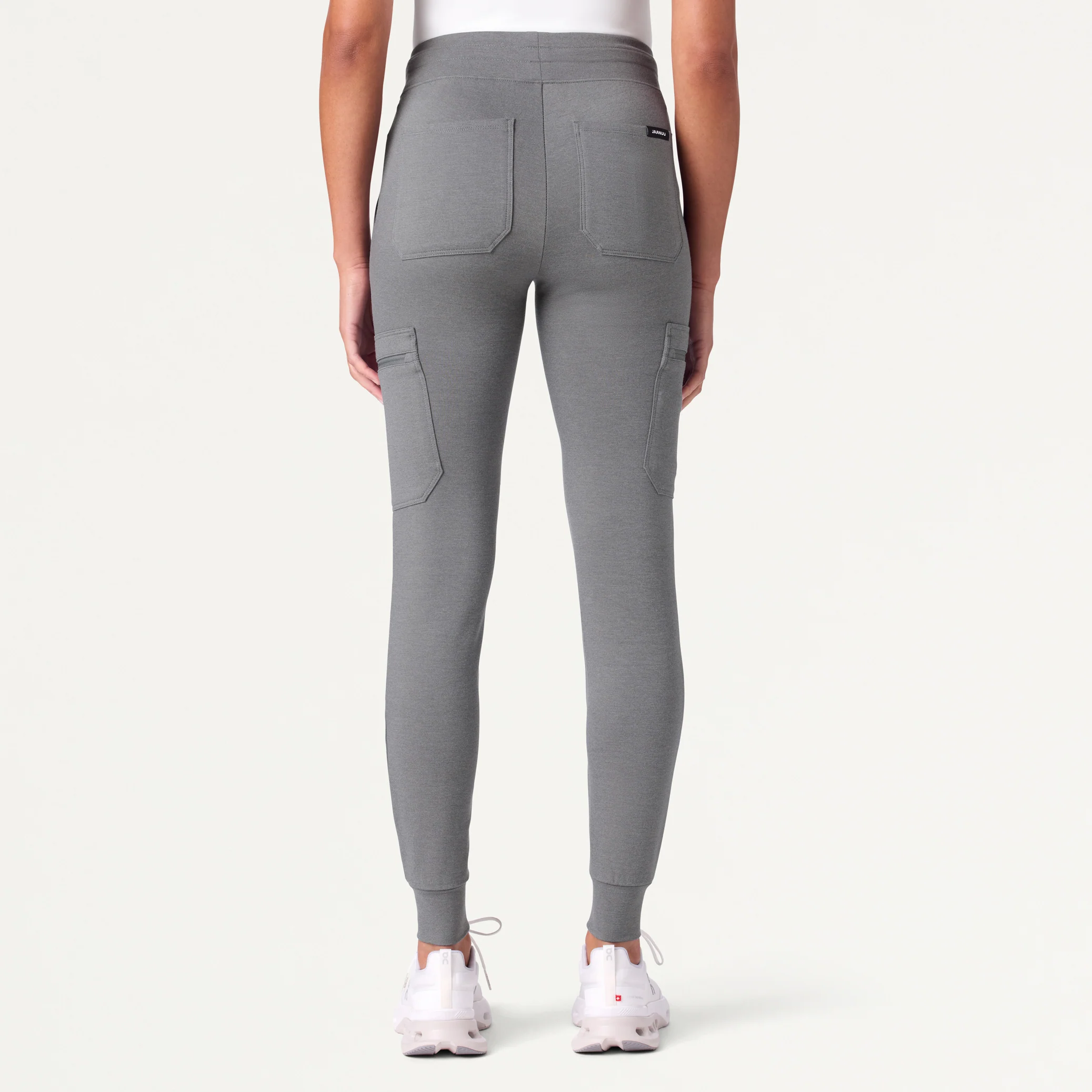 Kait 10-Pocket Skinny UltraSOFT™ Scrub Jogger - Graphite - Image 3