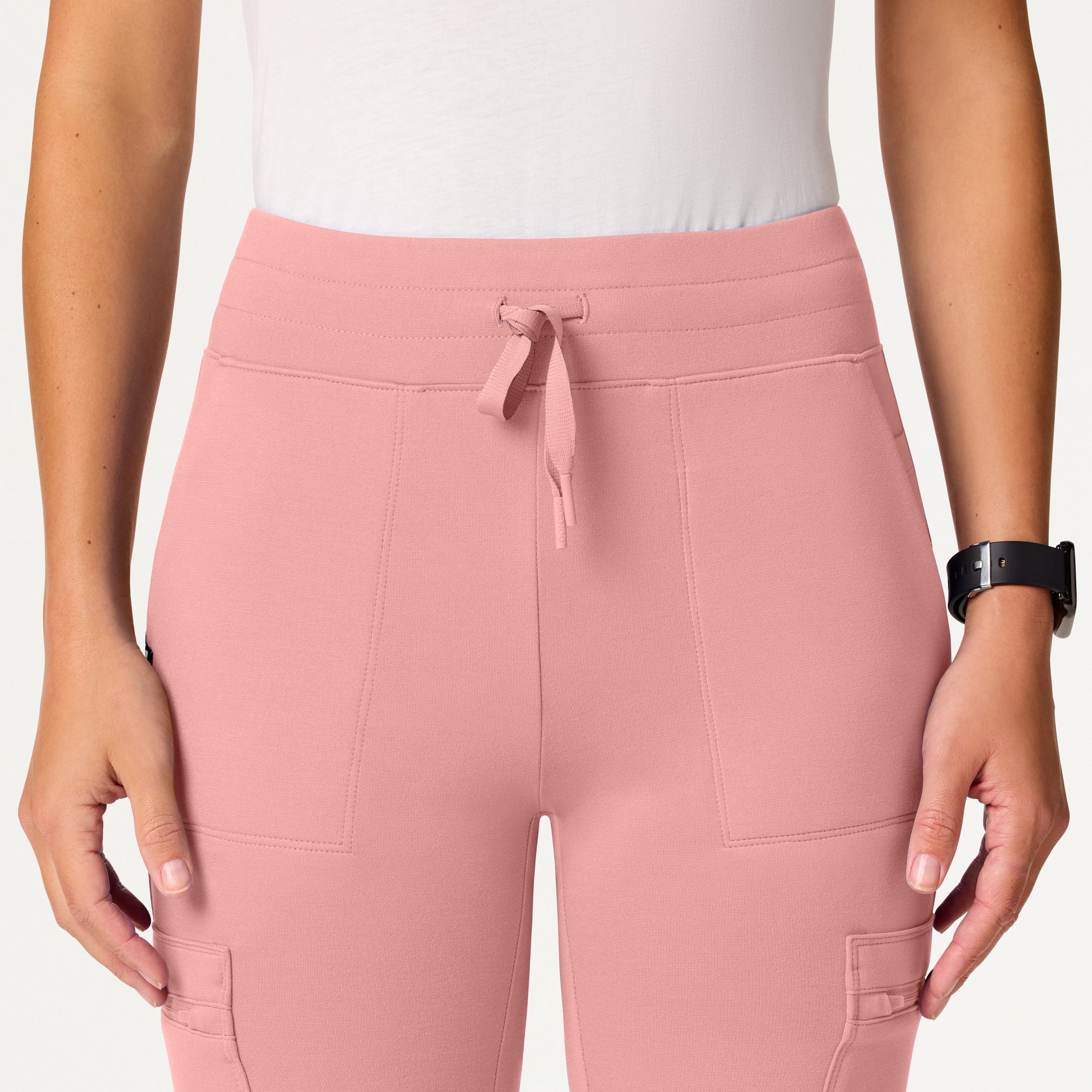 Kait 10-Pocket Skinny UltraSOFT™ Scrub Jogger - Mauve - Image 4