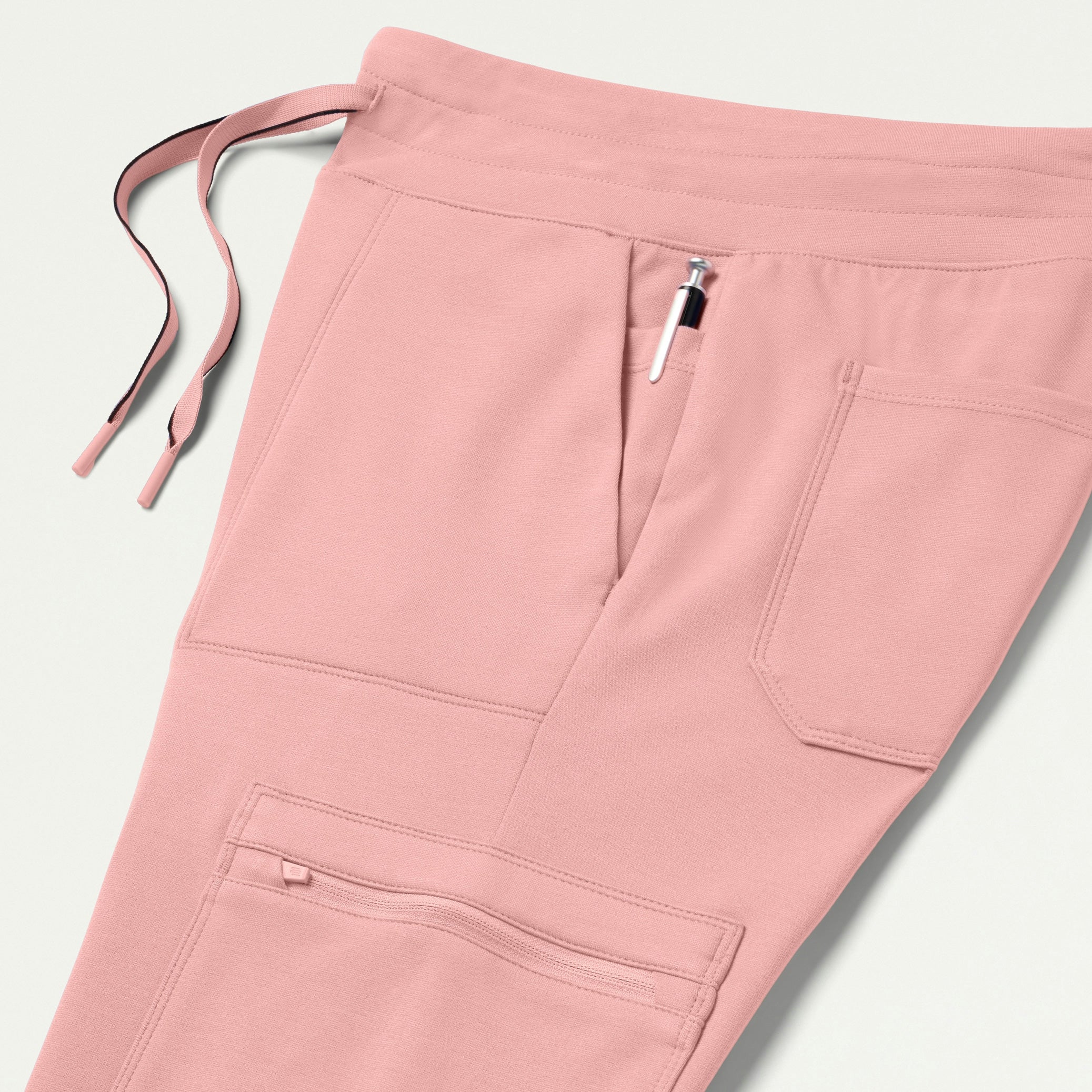 Kait 10-Pocket Skinny UltraSOFT™ Scrub Jogger - Mauve - Image 9