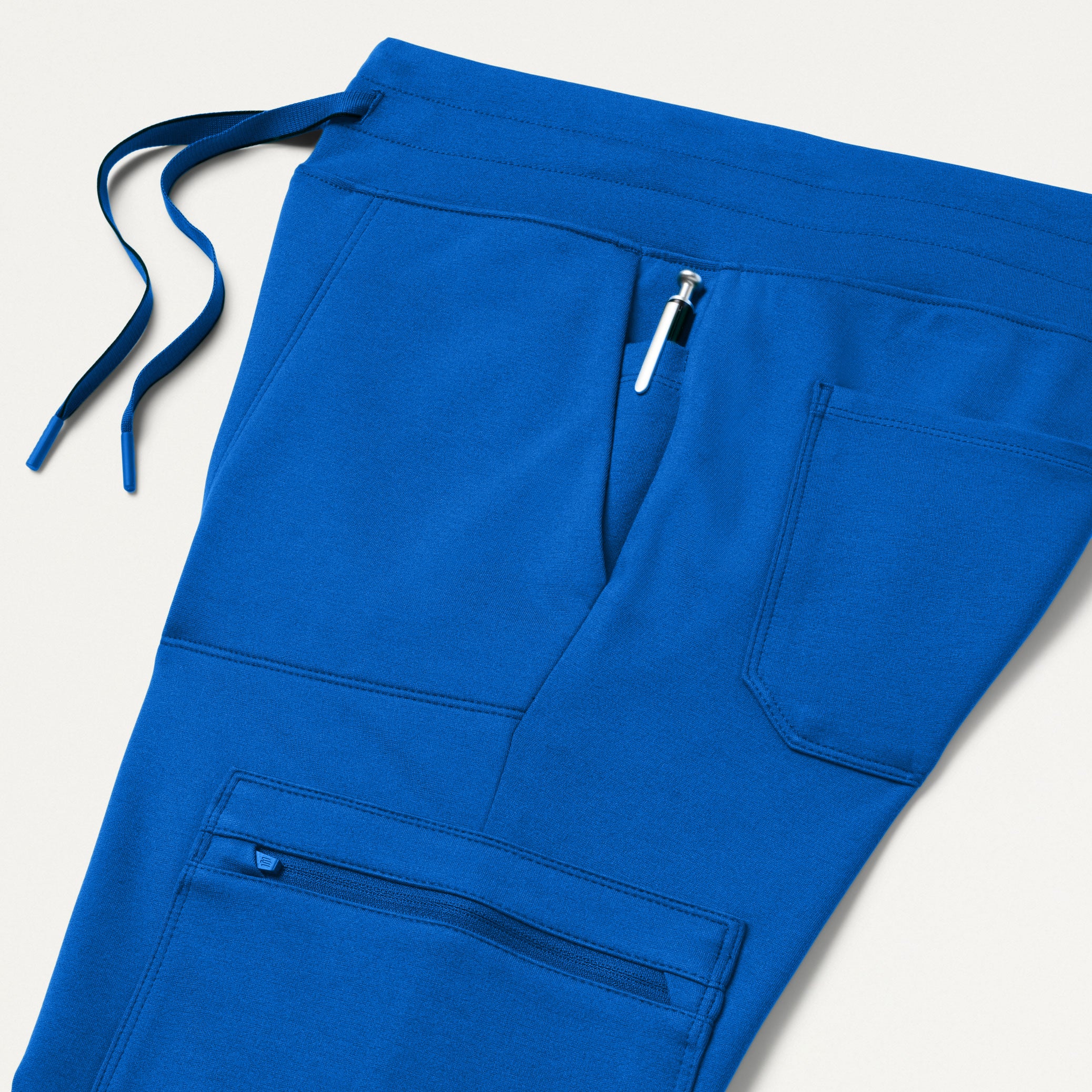 Kait 10-Pocket Skinny UltraSOFT™ Scrub Jogger - Royal Blue - Image 9