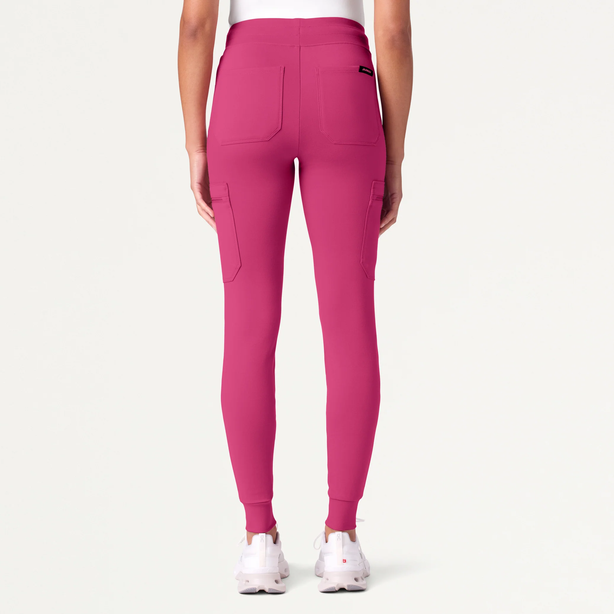 Kait 10-Pocket Skinny UltraSOFT™ Scrub Jogger - Wild Berry - Image 3