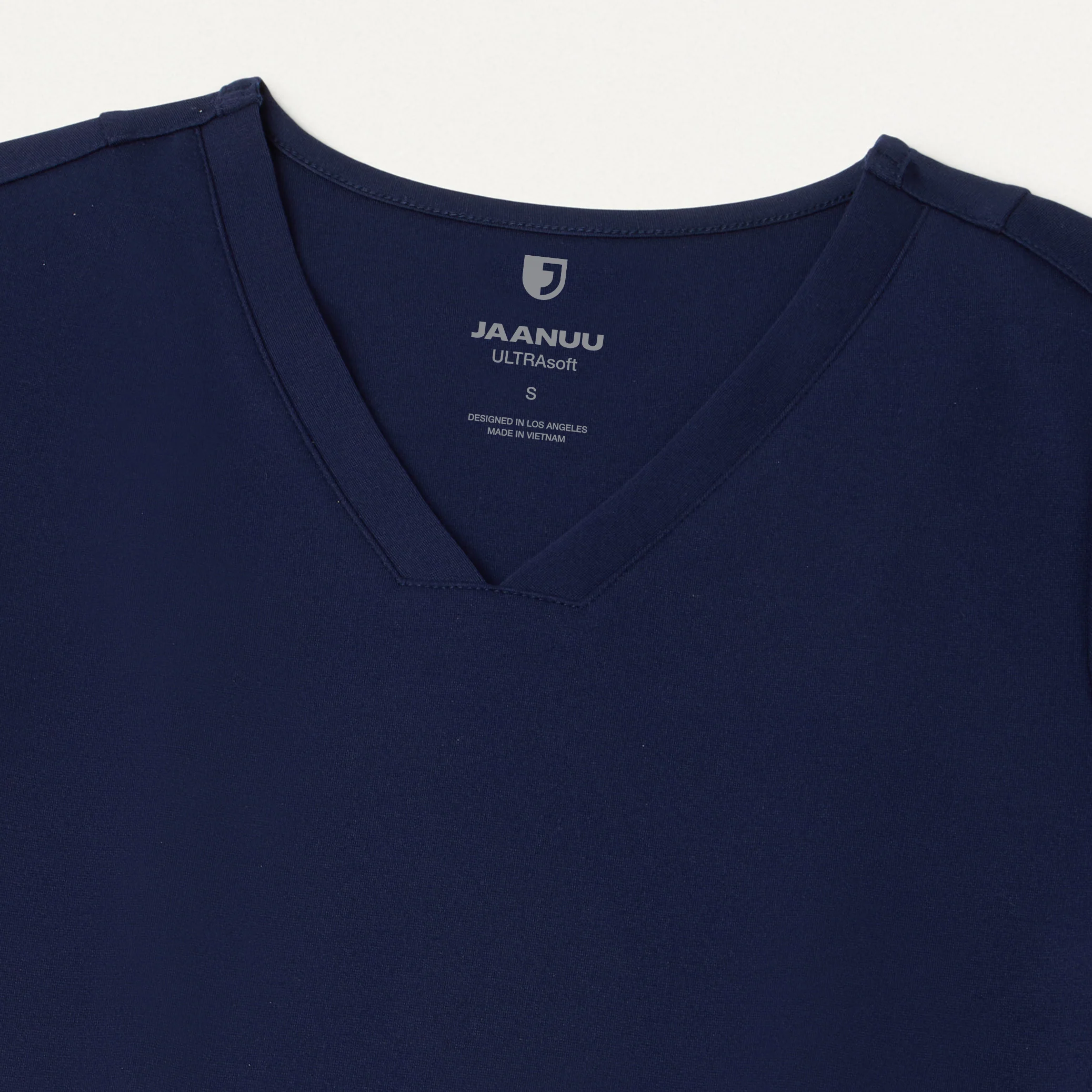Kass Slim 4-Pocket UltraSOFT™ Scrub Top - Midnight Navy - Image 6