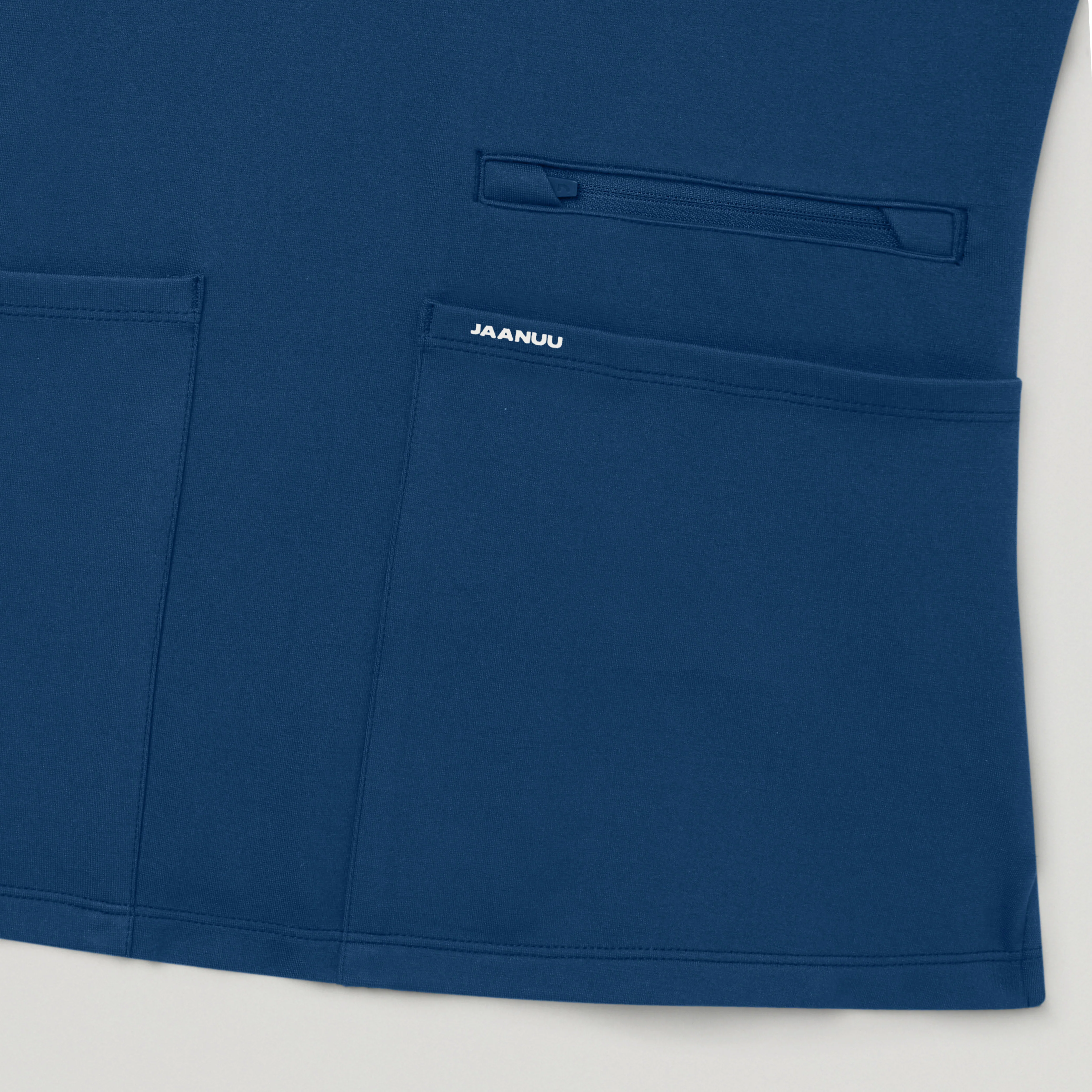 Kass Slim 4-Pocket ULTRAsoft™ Scrub Top - Ocean - Image 6