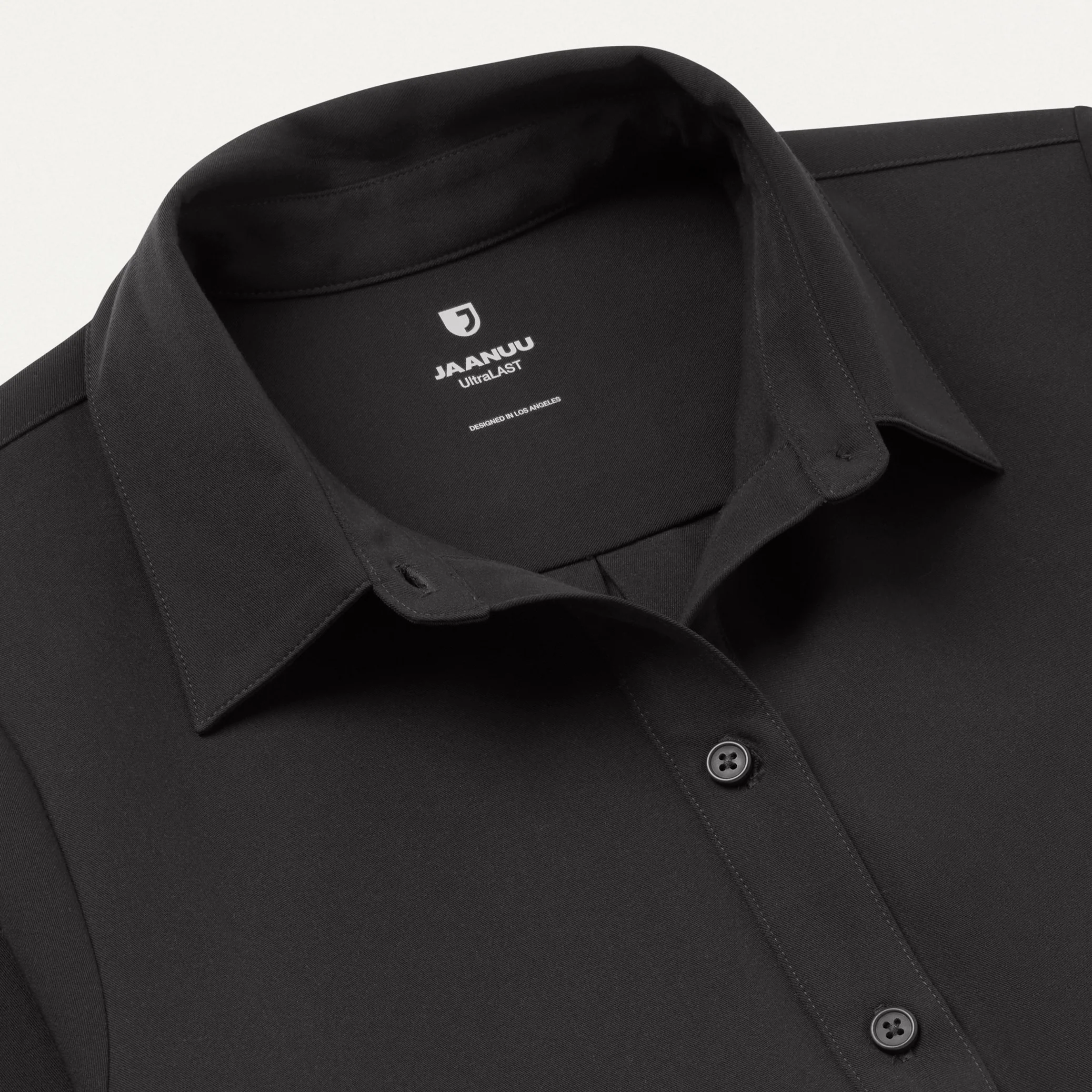 Kenna Cropped Button-Up Scrub Shirt - Charcoal - Image 6