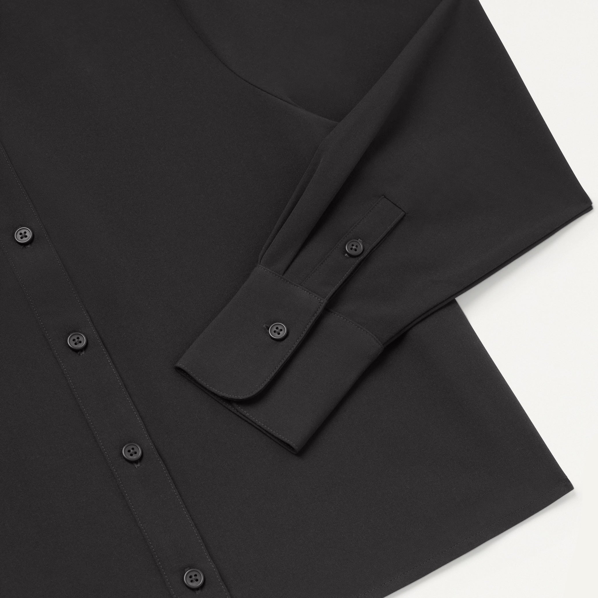 Kenna Cropped Button-Up Scrub Shirt - Charcoal - Image 7