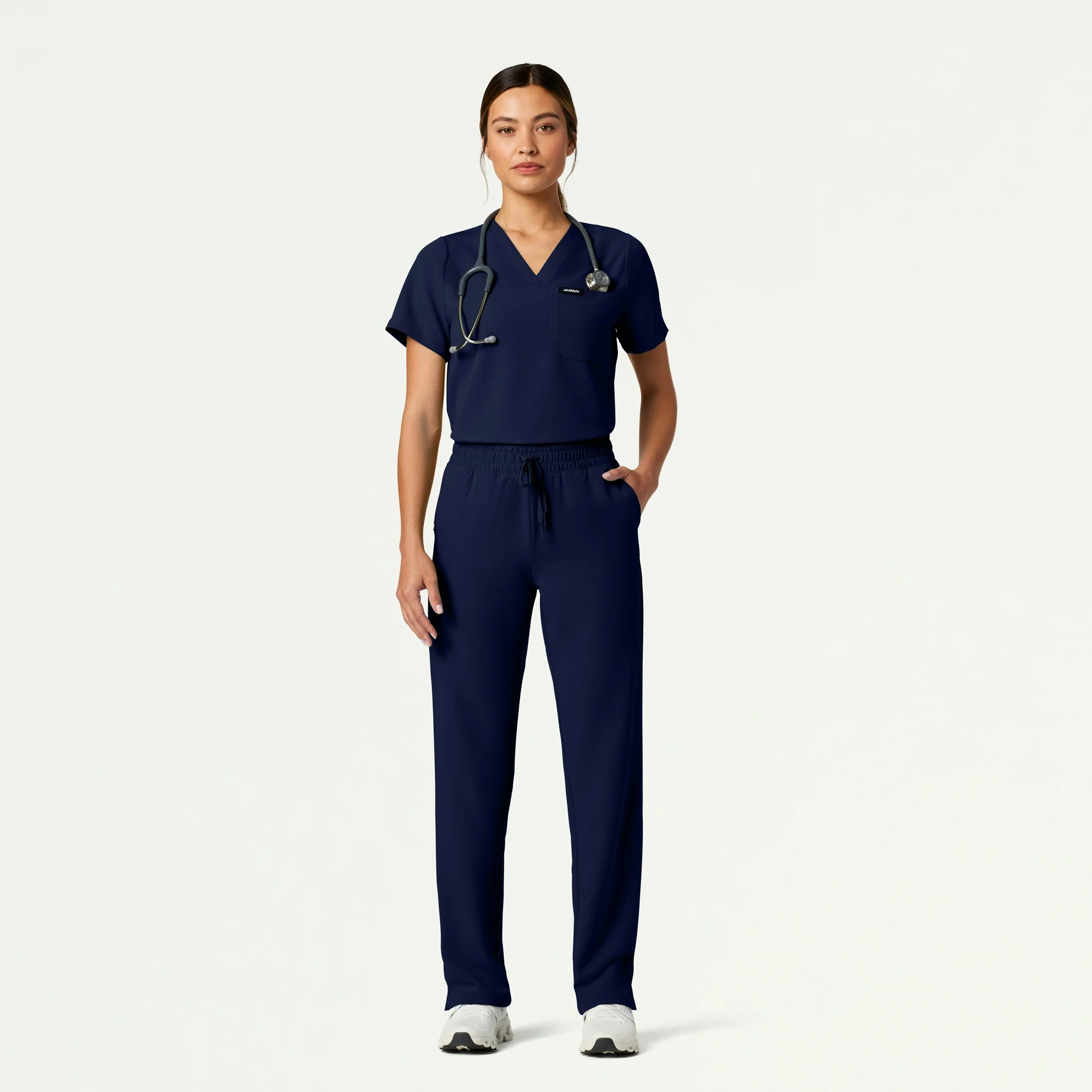 Kerr 365 High Waisted Scrub Pant - Midnight Navy - Image 3