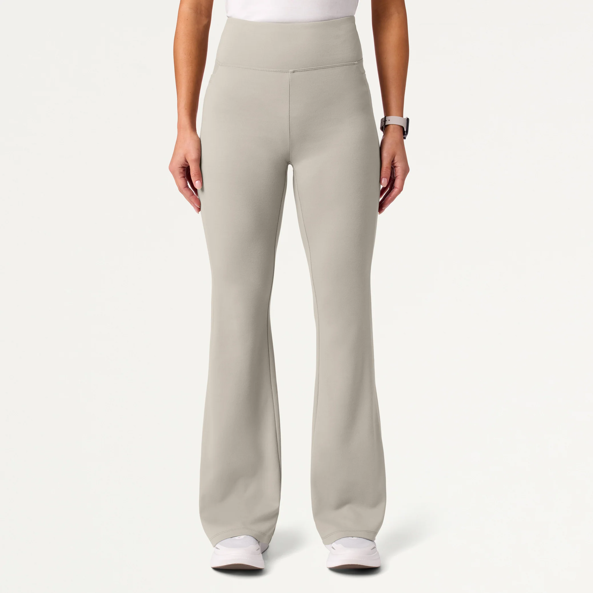 Lina UltraSOFT™ Yoga Flare Scrub Pant - Fog