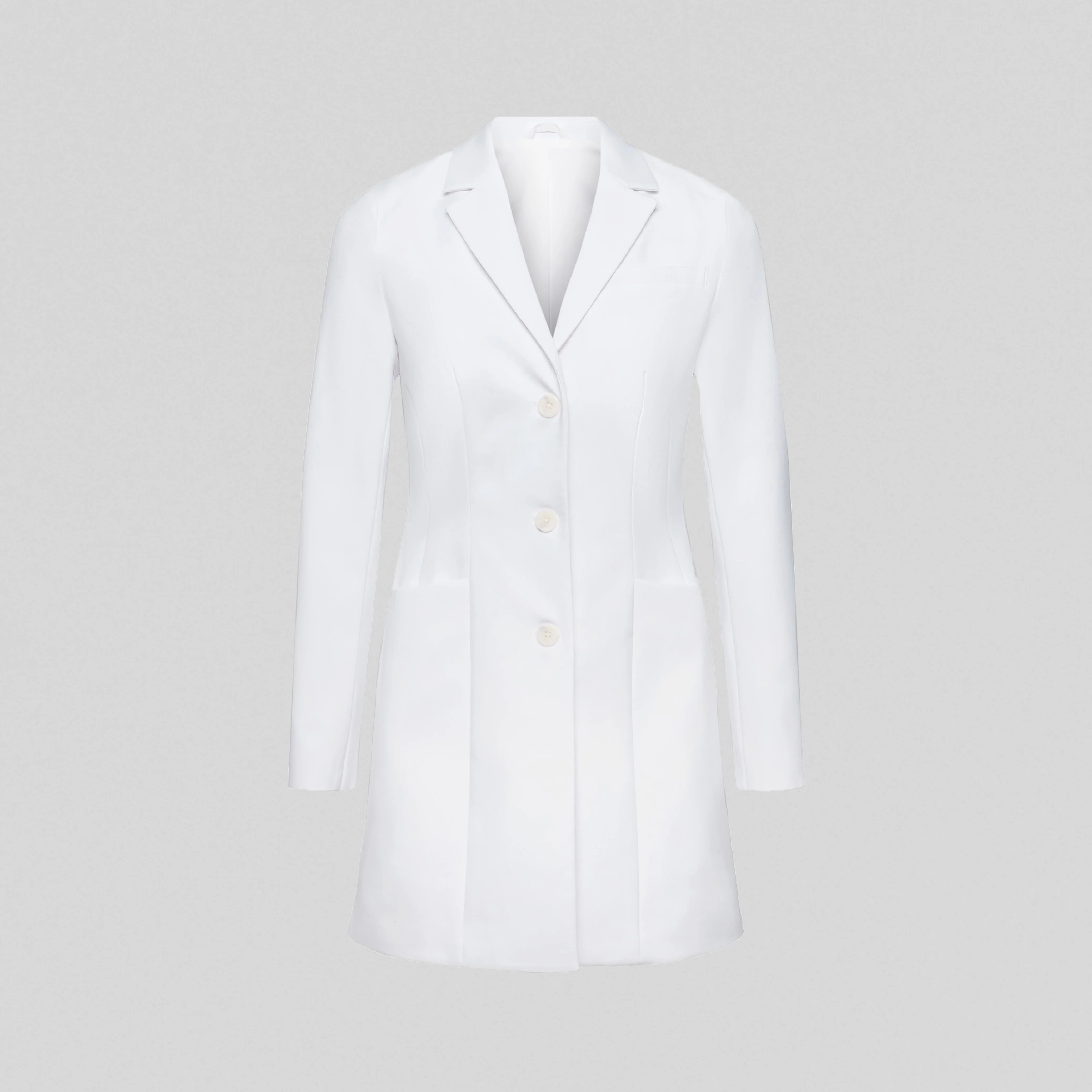 Linea 34" White Coat - White - Image 3