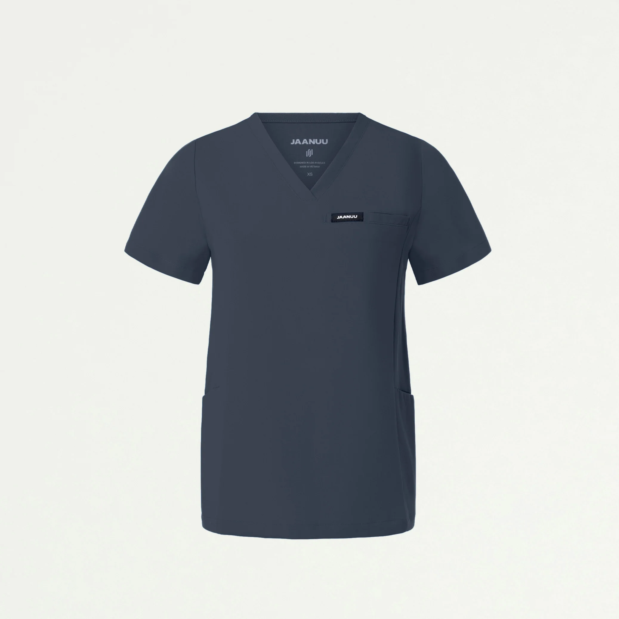Magna 3-Pocket Scrub Top - Carbon Gray - Image 3