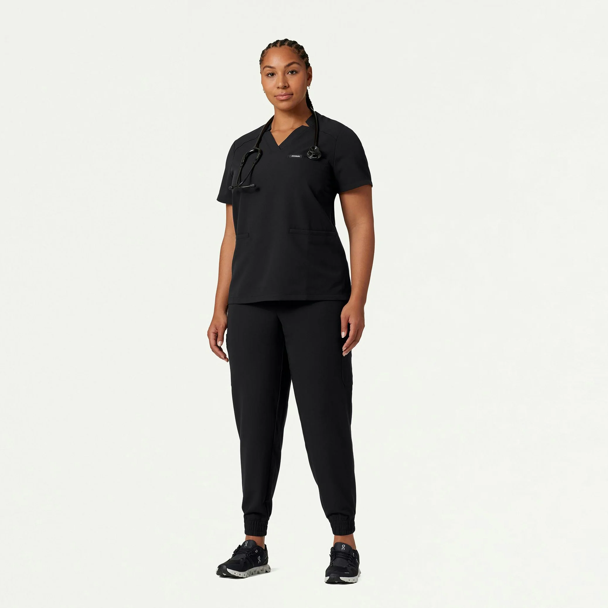 Neo Everyday Cargo Scrub Jogger - Black - Image 6