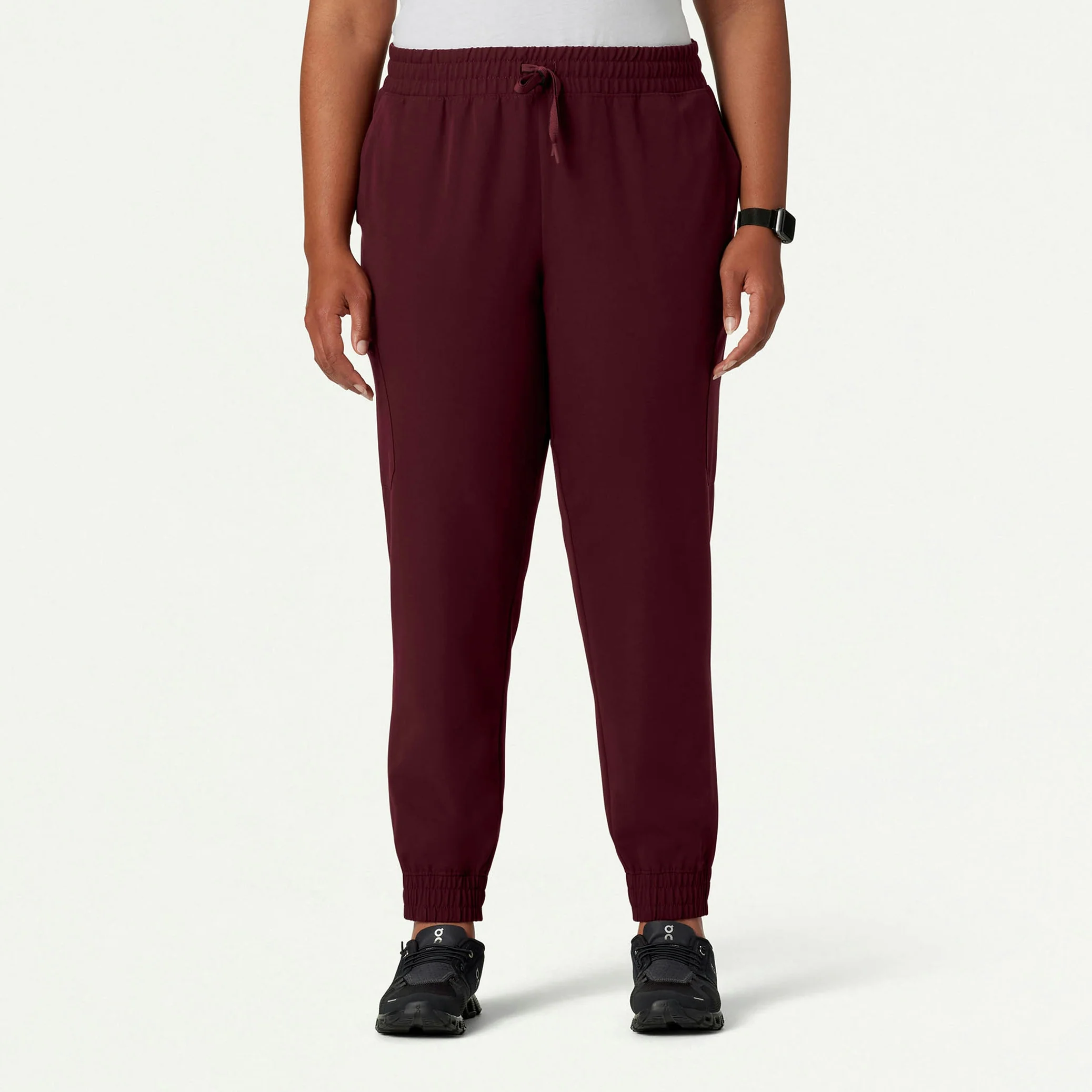 Neo Everyday Cargo Scrub Jogger - Burgundy - Image 5