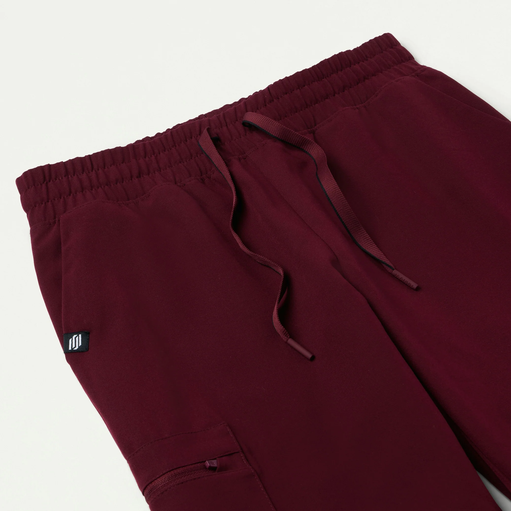 Neo Everyday Cargo Scrub Jogger - Burgundy - Image 7