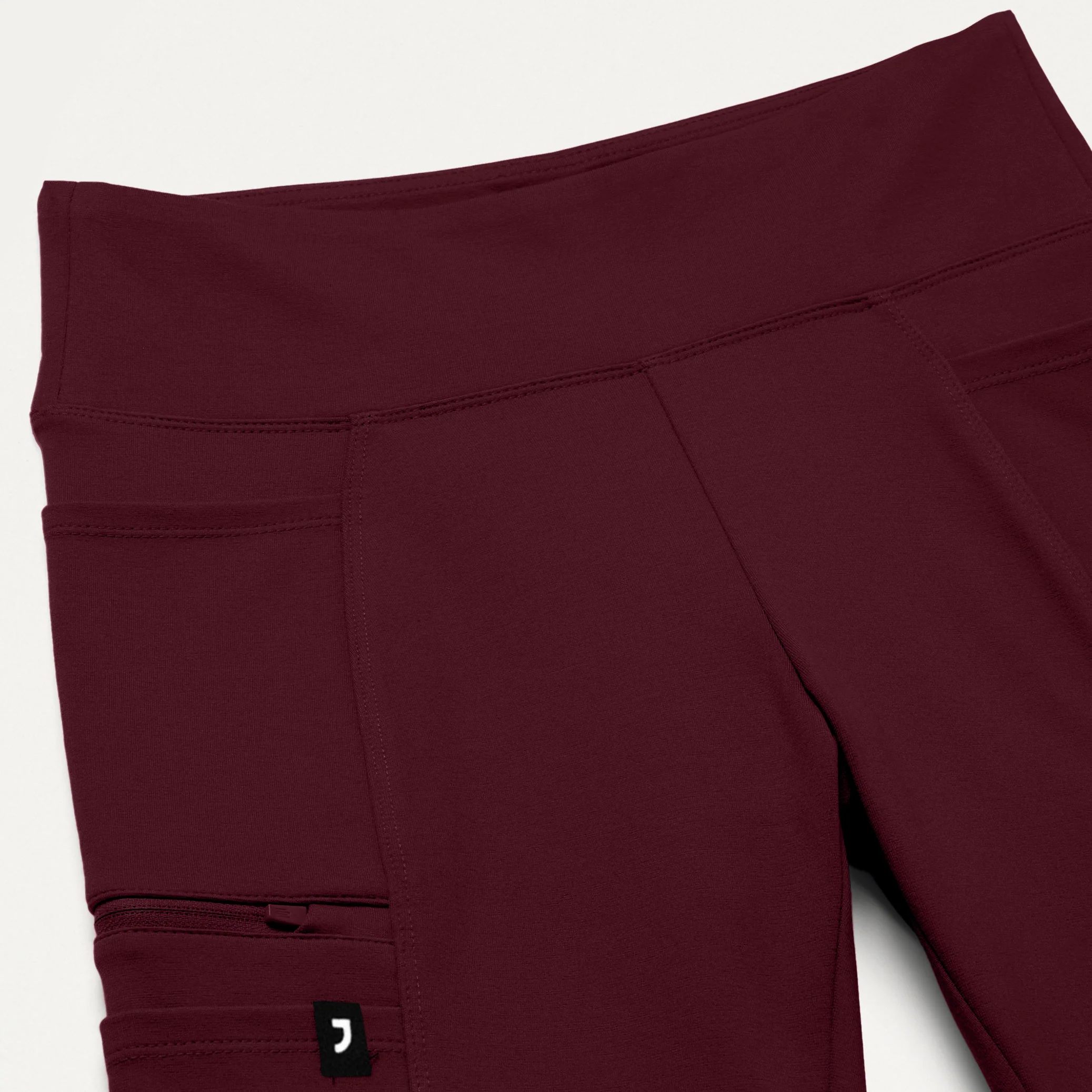 Perri UltraSOFT™ Yoga Scrub Pant - Burgundy - Image 8