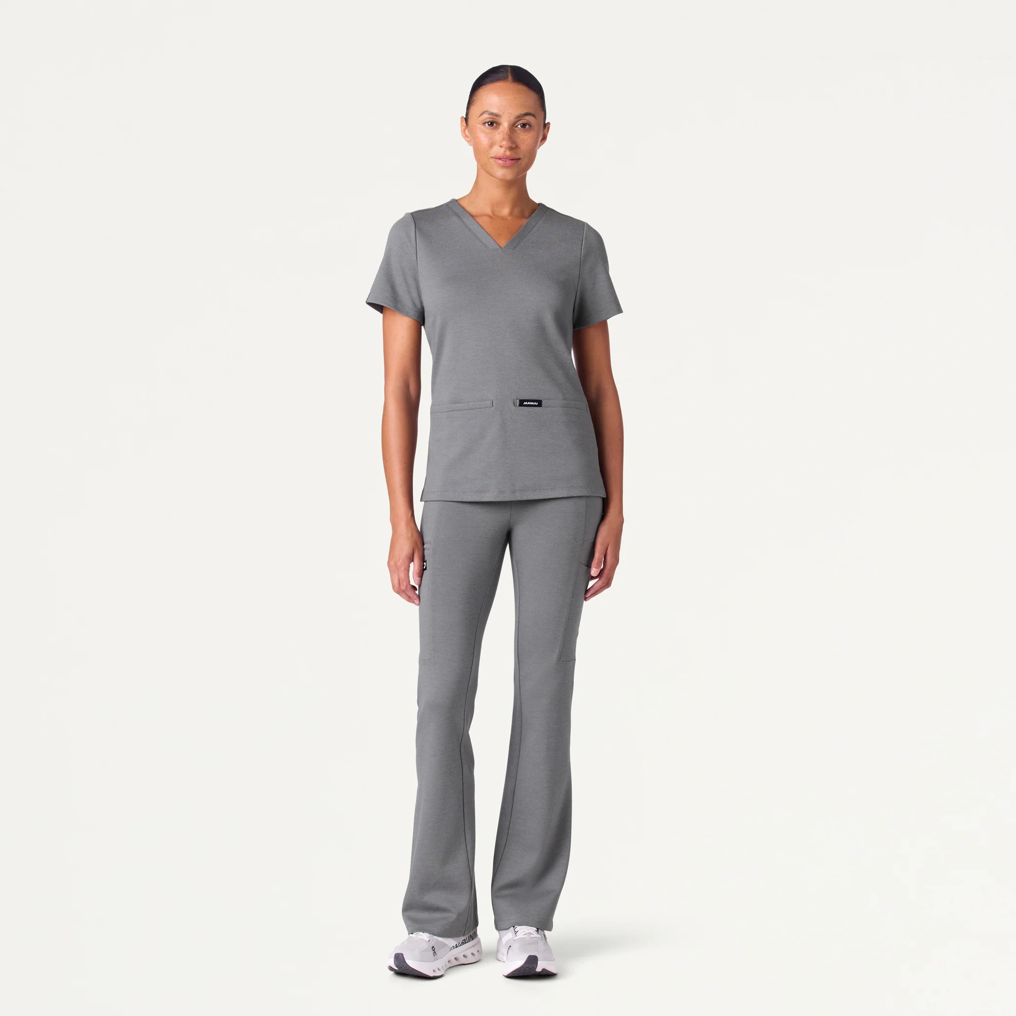 Perri UltraSOFT™ Yoga Scrub Pant - Graphite - Image 2