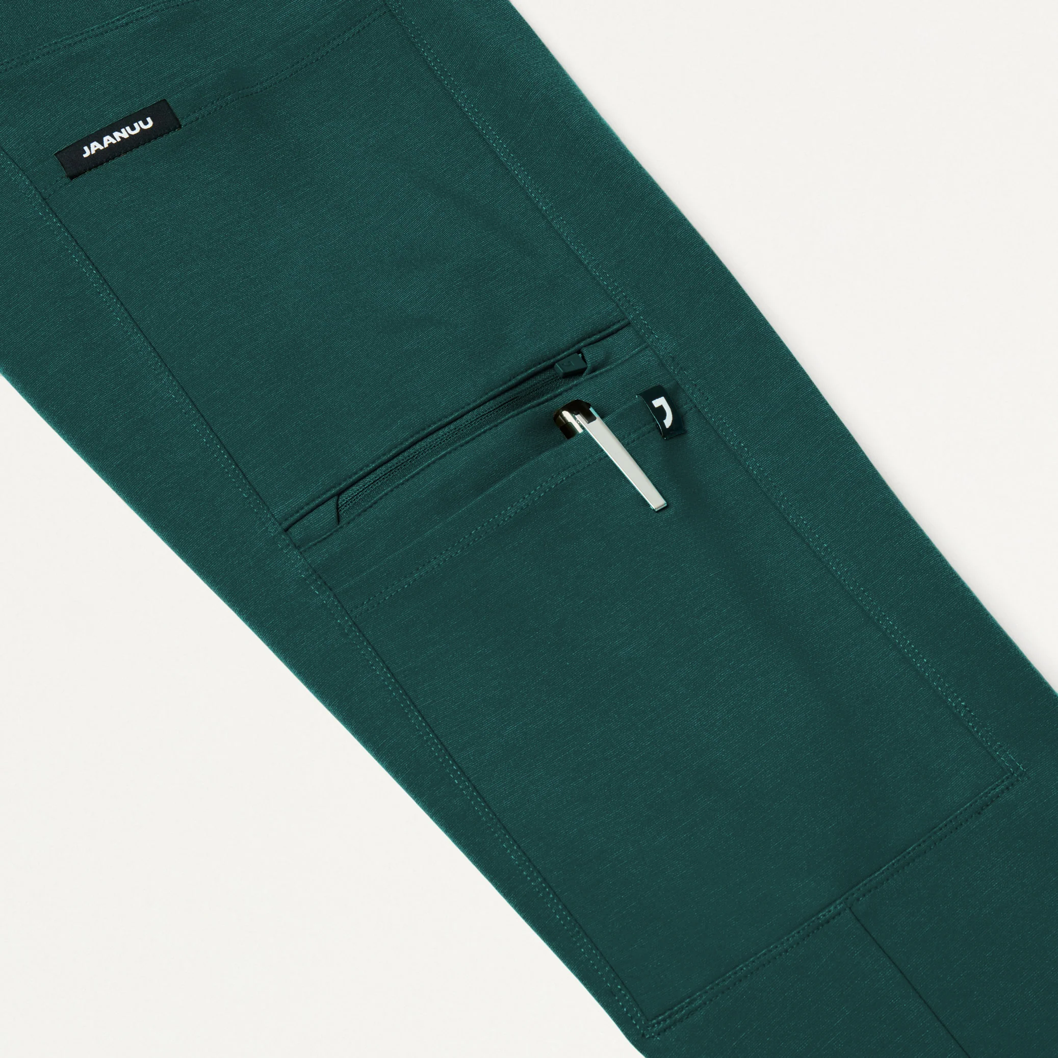 Perri UltraSOFT™ Yoga Scrub Pant - Midnight Green - Image 5