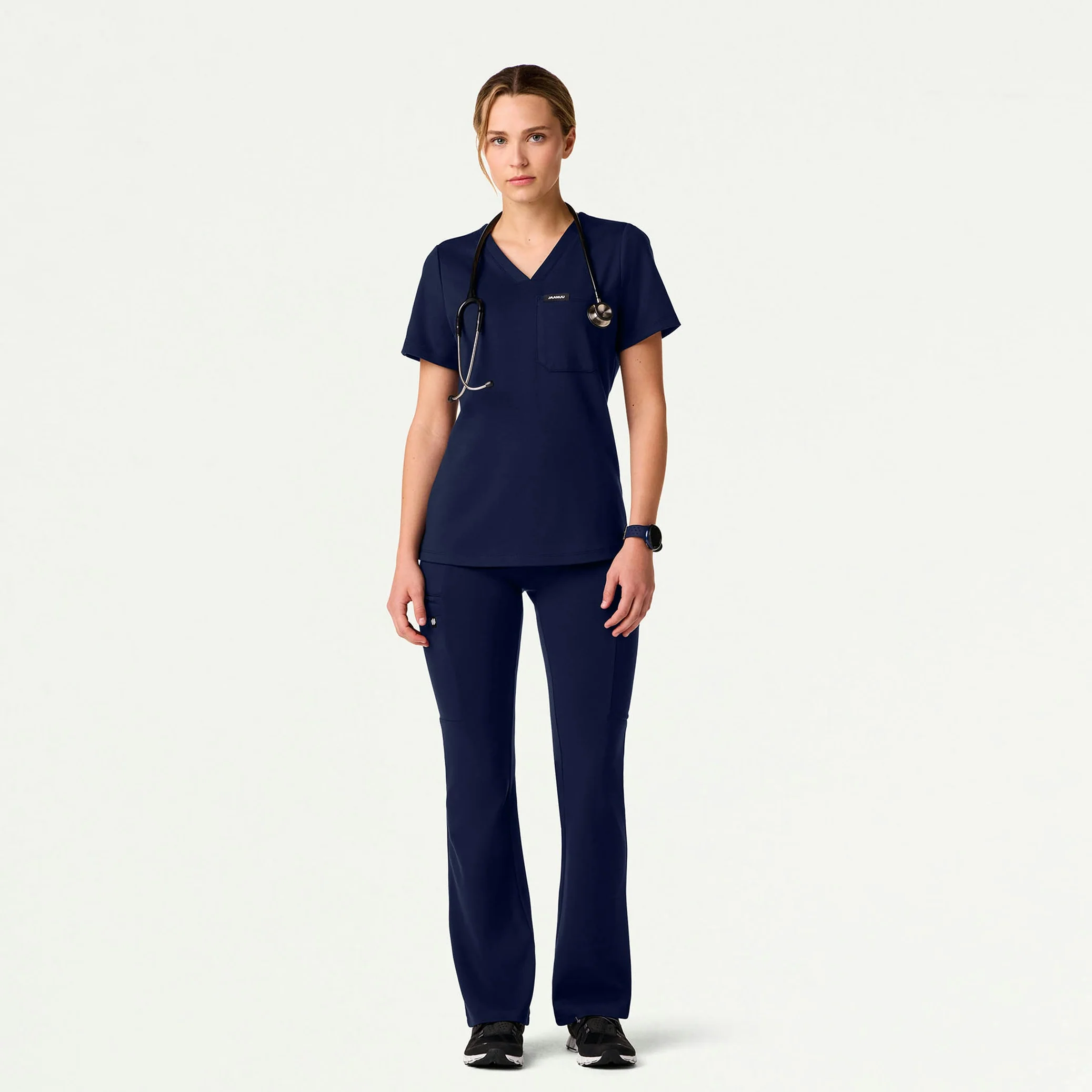 Perri UltraSOFT™ Yoga Scrub Pant - Midnight Navy - Image 4