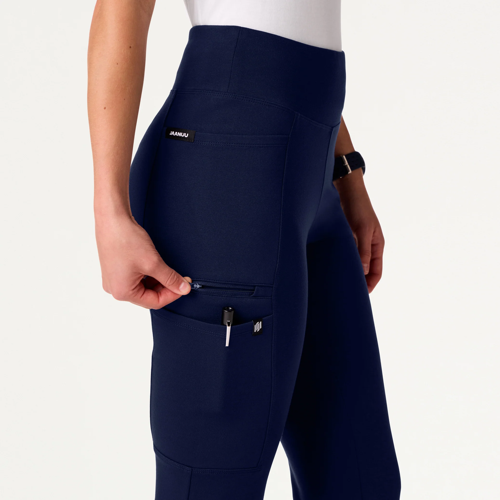 Perri UltraSOFT™ Yoga Scrub Pant - Midnight Navy - Image 8