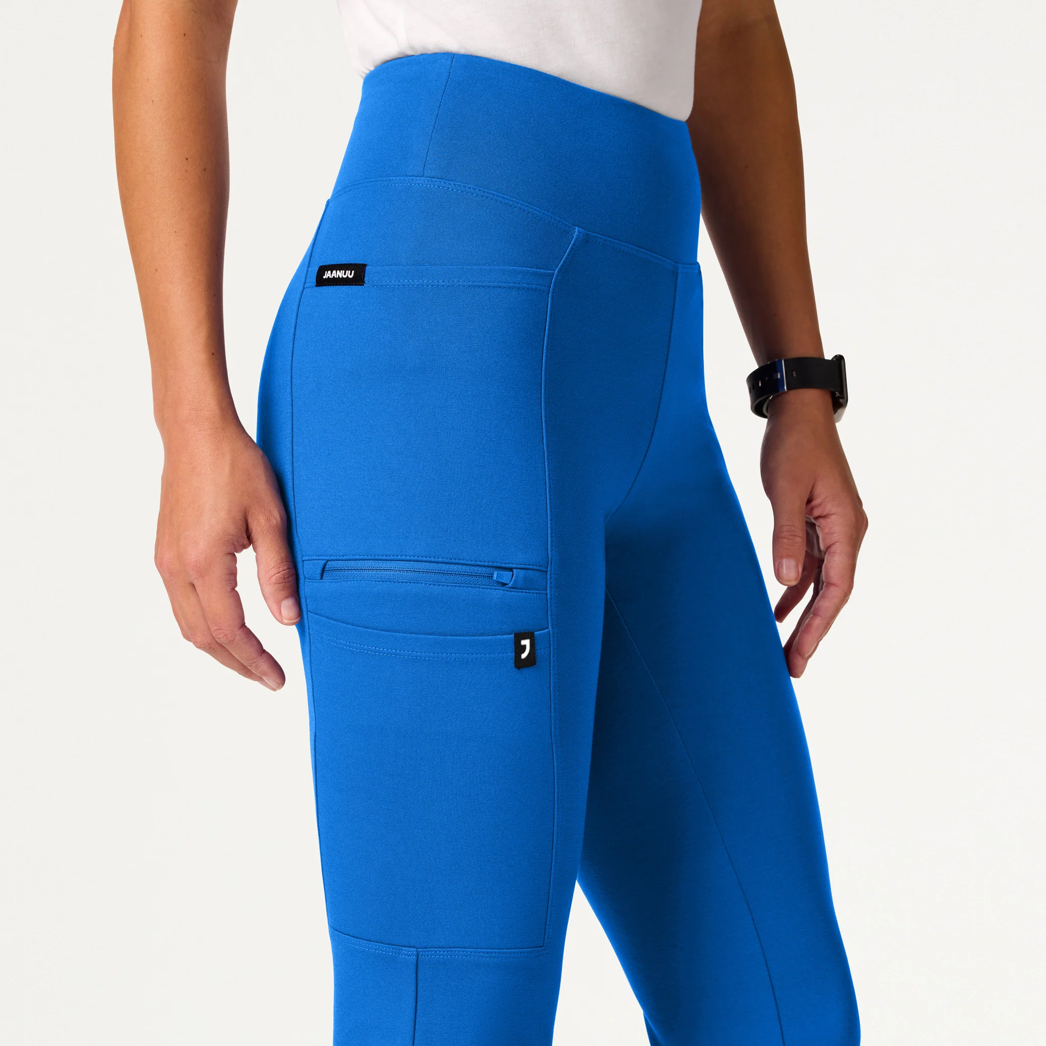 Perri UltraSOFT™ Yoga Scrub Pant - Royal Blue - Image 6