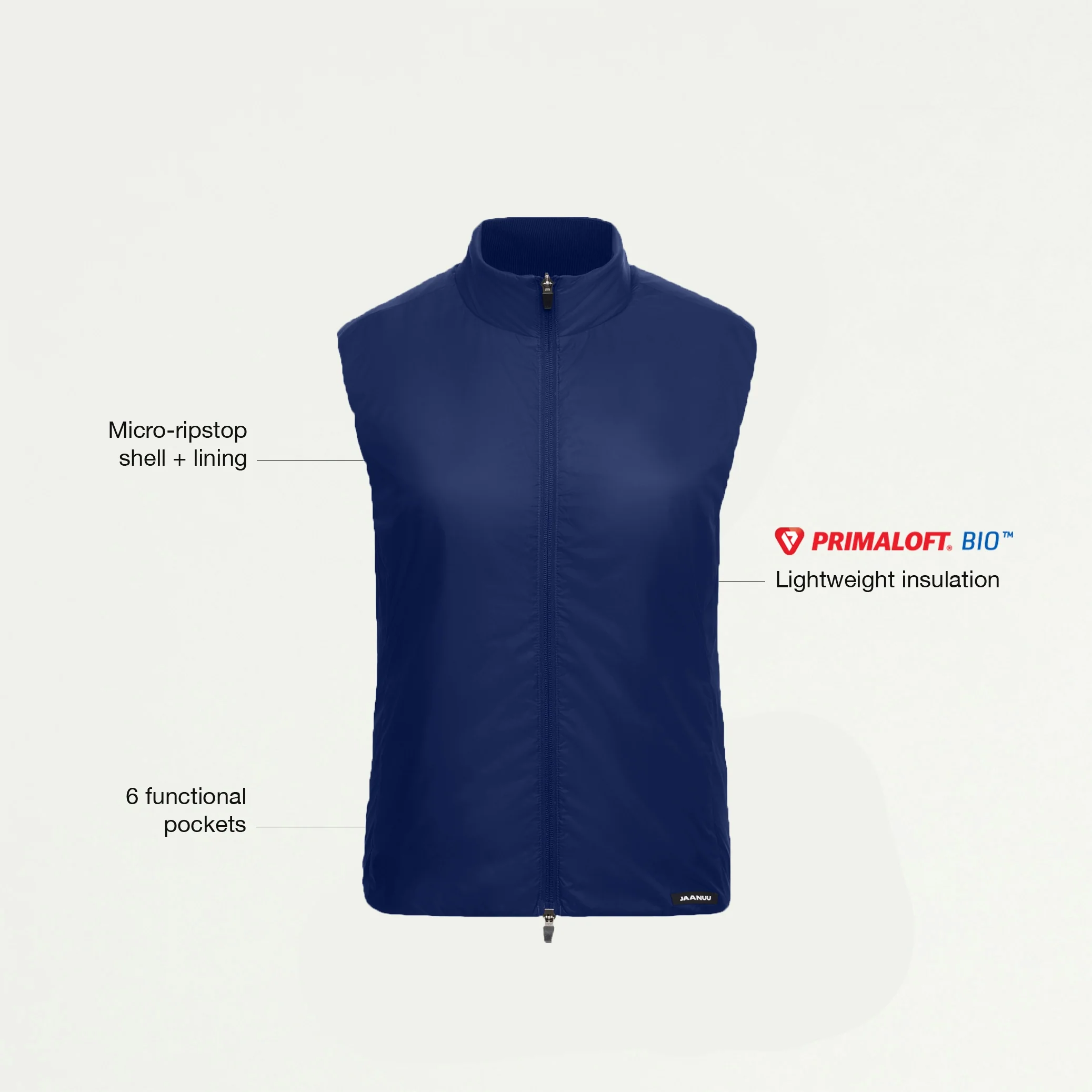 Phantom Slim Insulated Vest - Navy Blue - Image 2