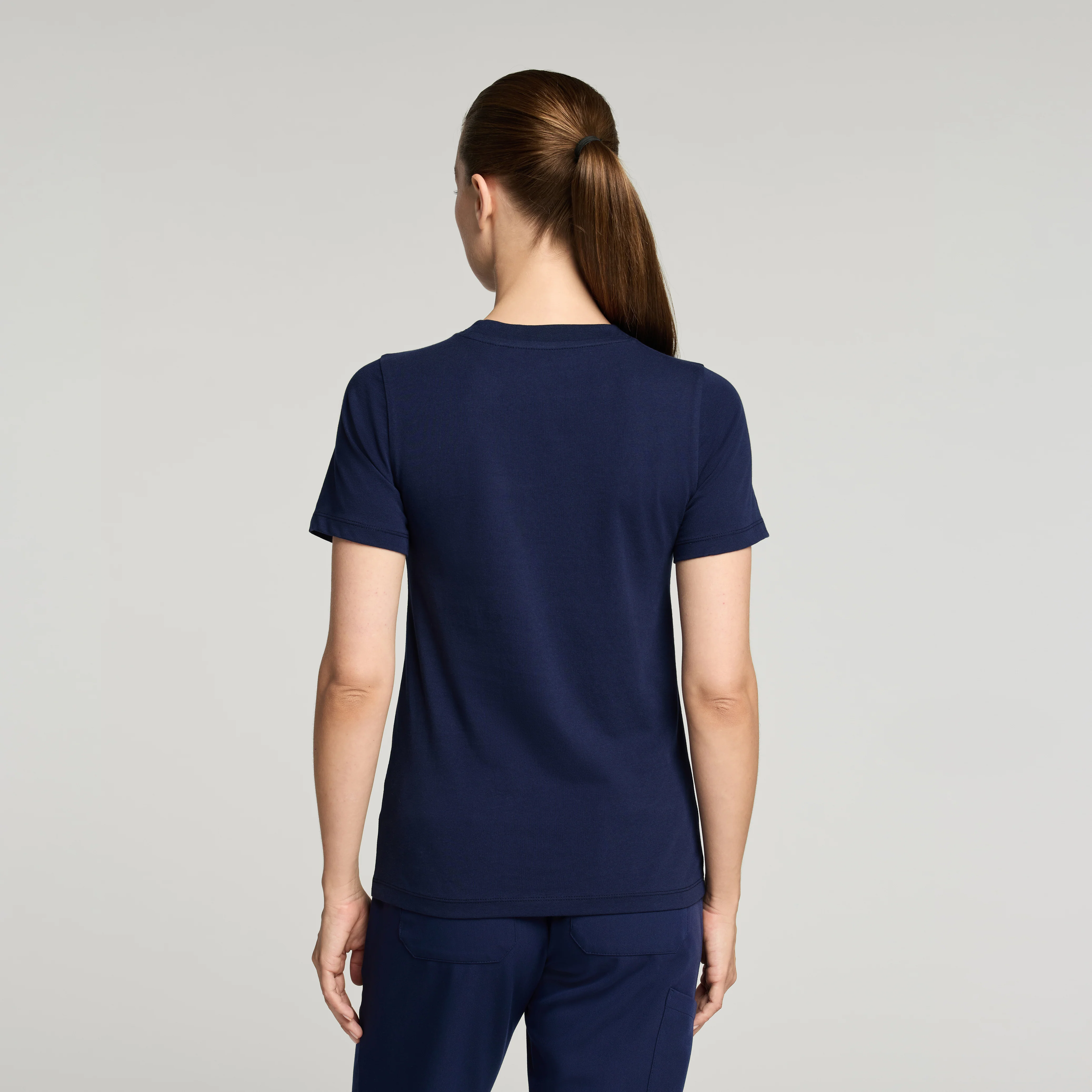 Regenˣ Short-Sleeve Cotton Underscrub - Midnight Navy - Image 5