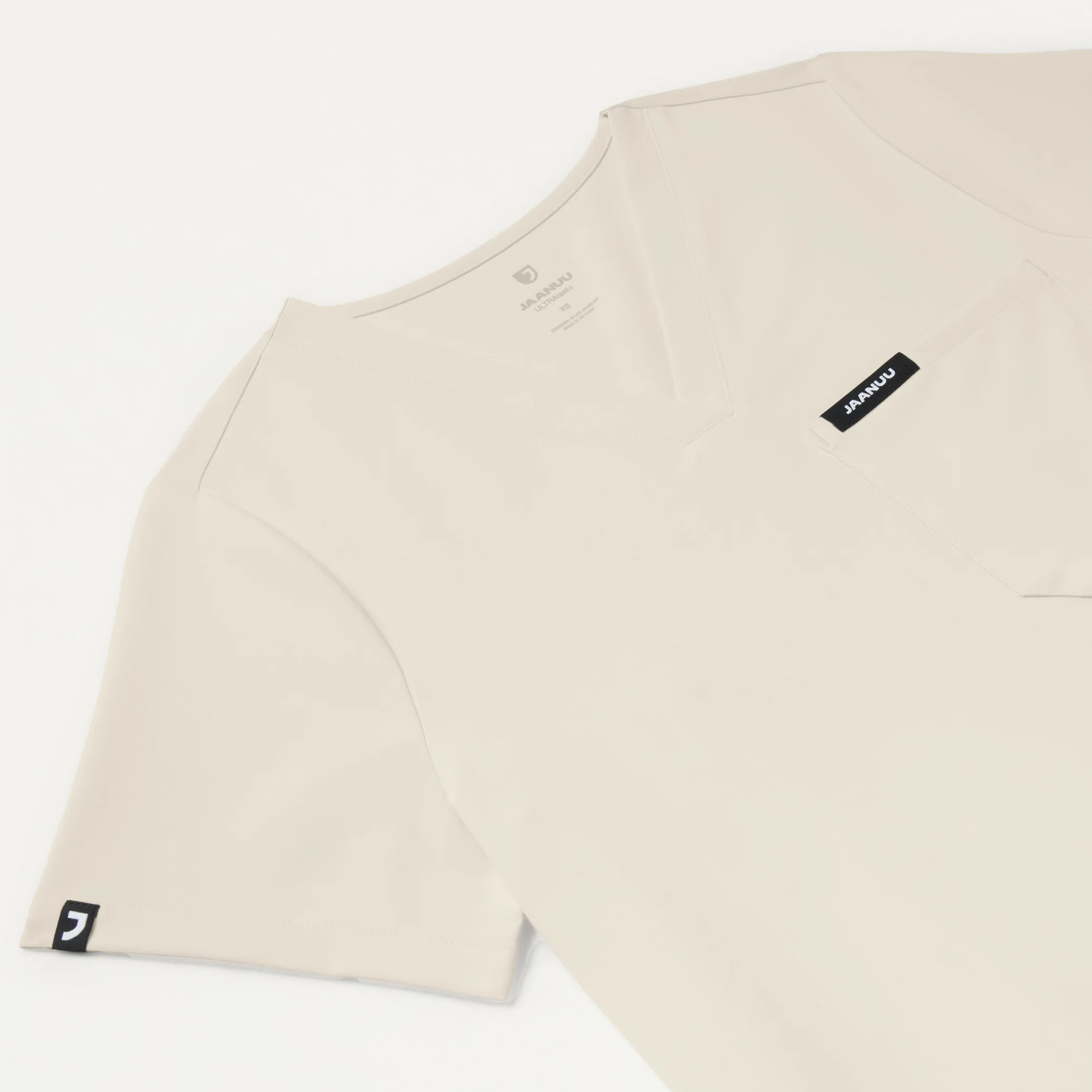 Rhena Essential 1-Pocket Scrub Top - Birch - Image 6