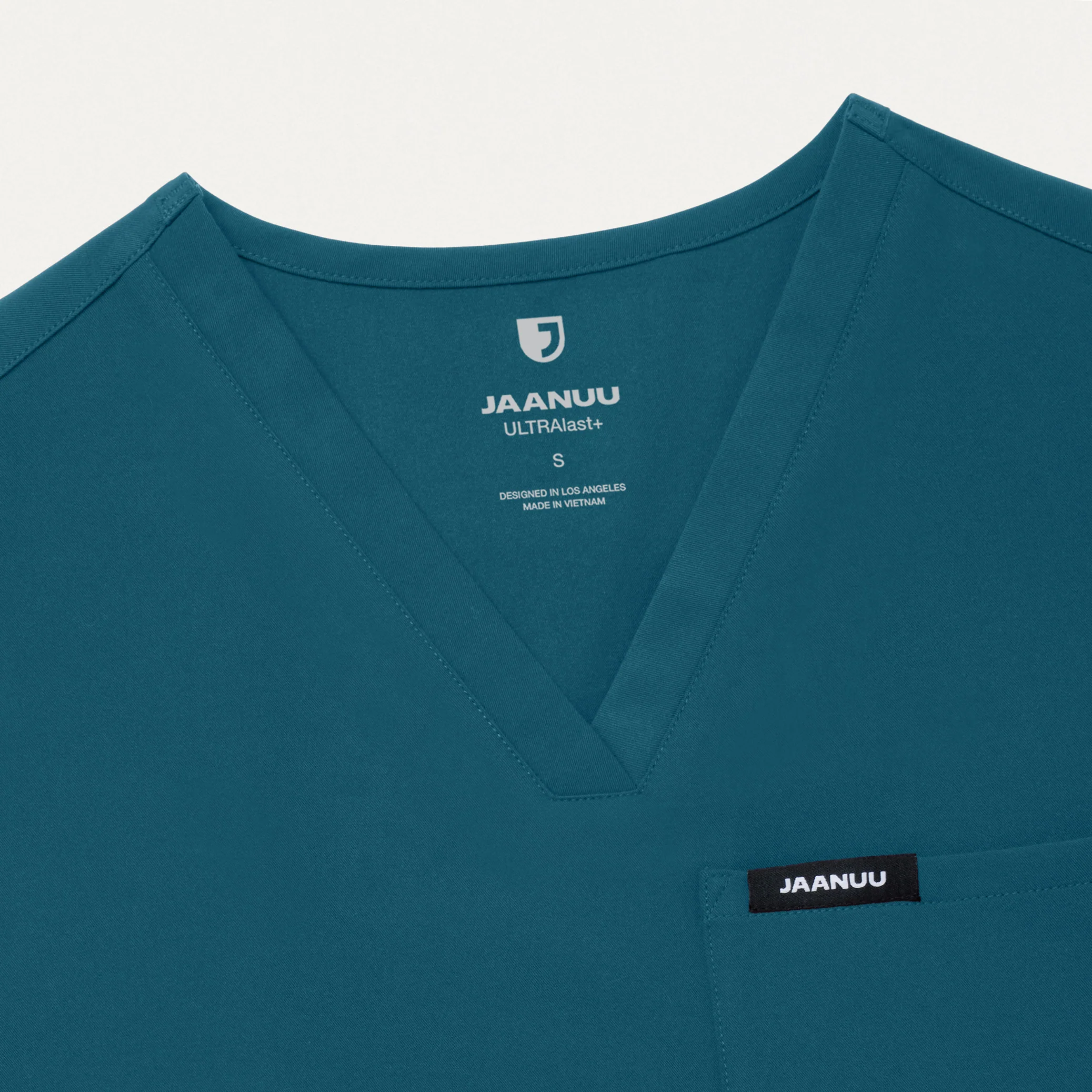 Rhena Essential 1-Pocket Scrub Top - Caribbean Blue - Image 6