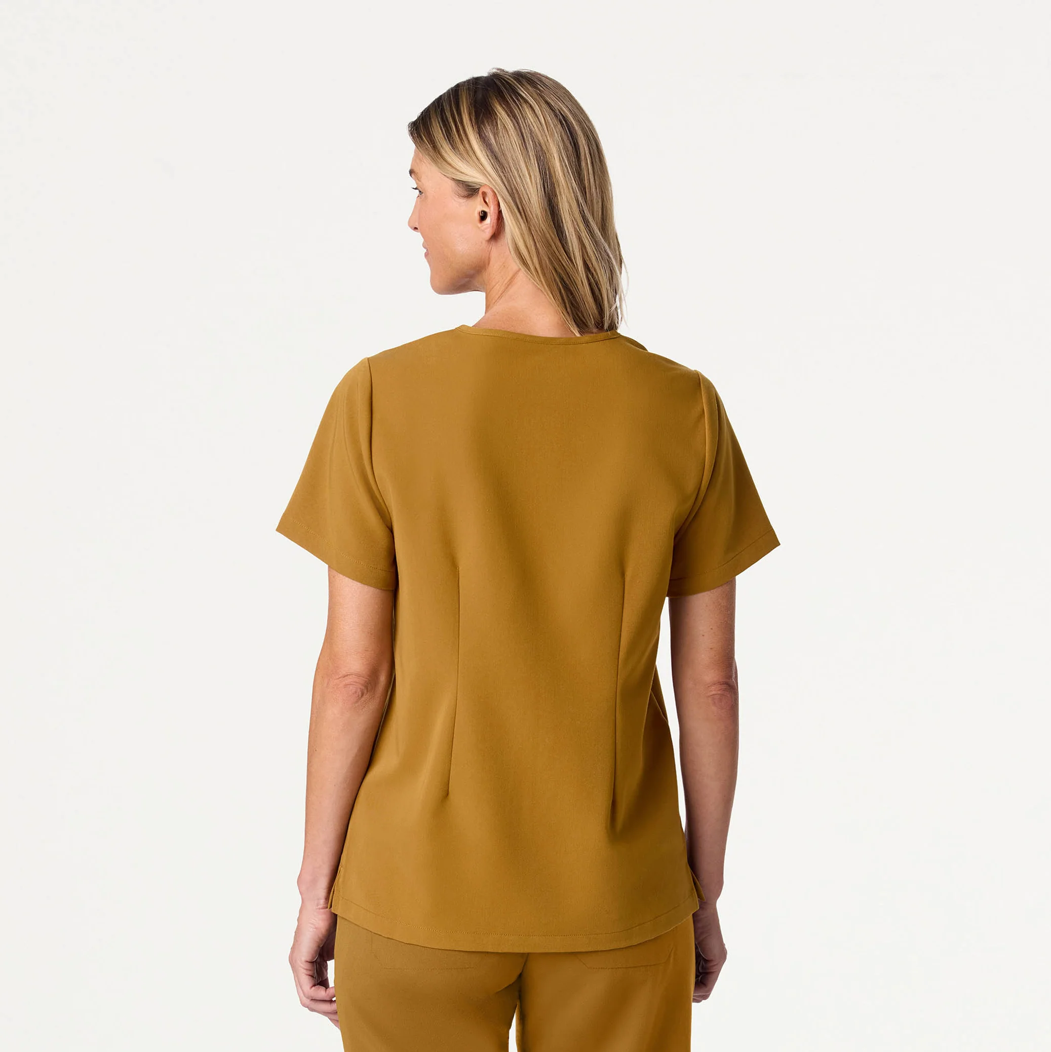 Rhena Essential 1-Pocket Scrub Top - Cider - Image 4