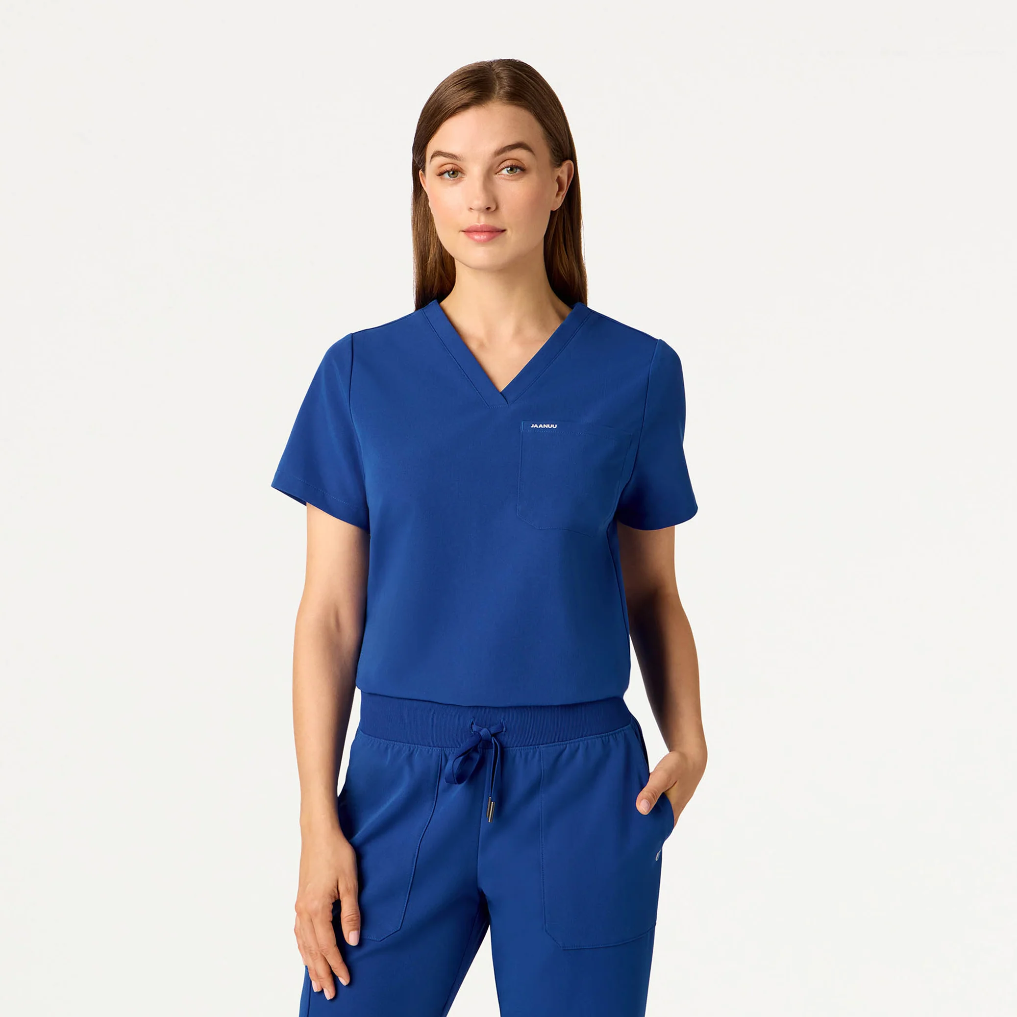Rhena Essential 1-Pocket Scrub Top - Galaxy