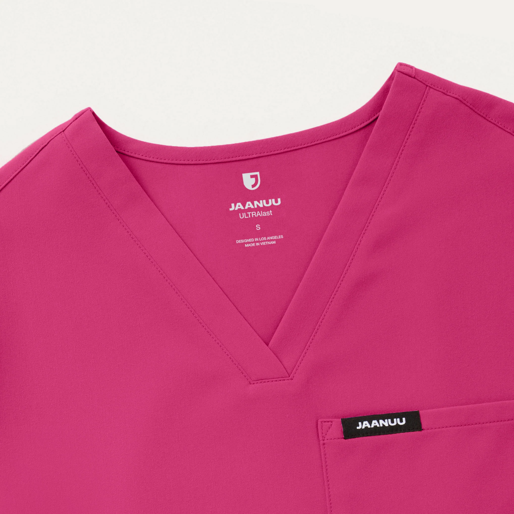 Rhena Essential 1-Pocket Scrub Top - Wild Berry - Image 6