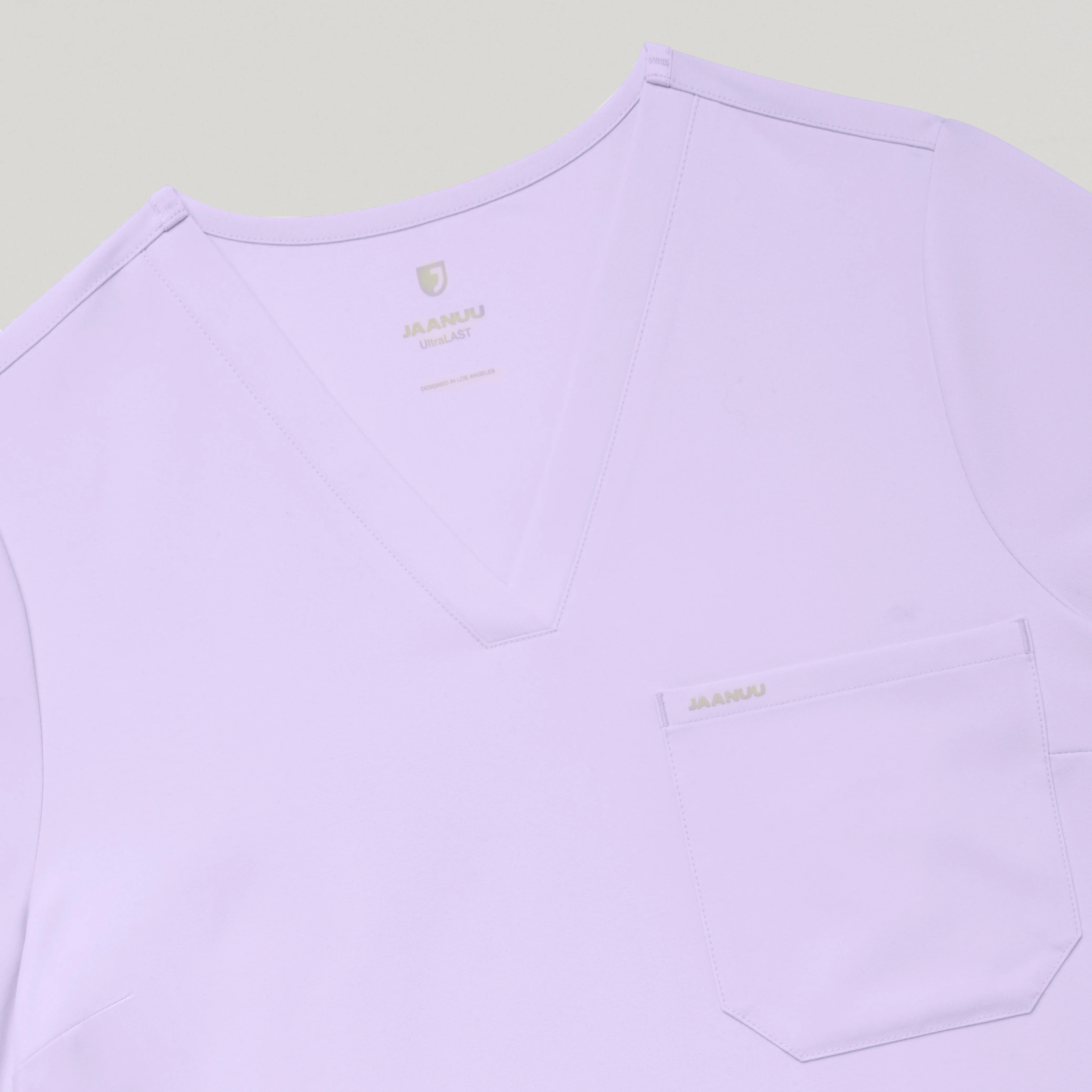Rhena Slim Essential 1-Pocket Scrub Top - Lavender - Image 6