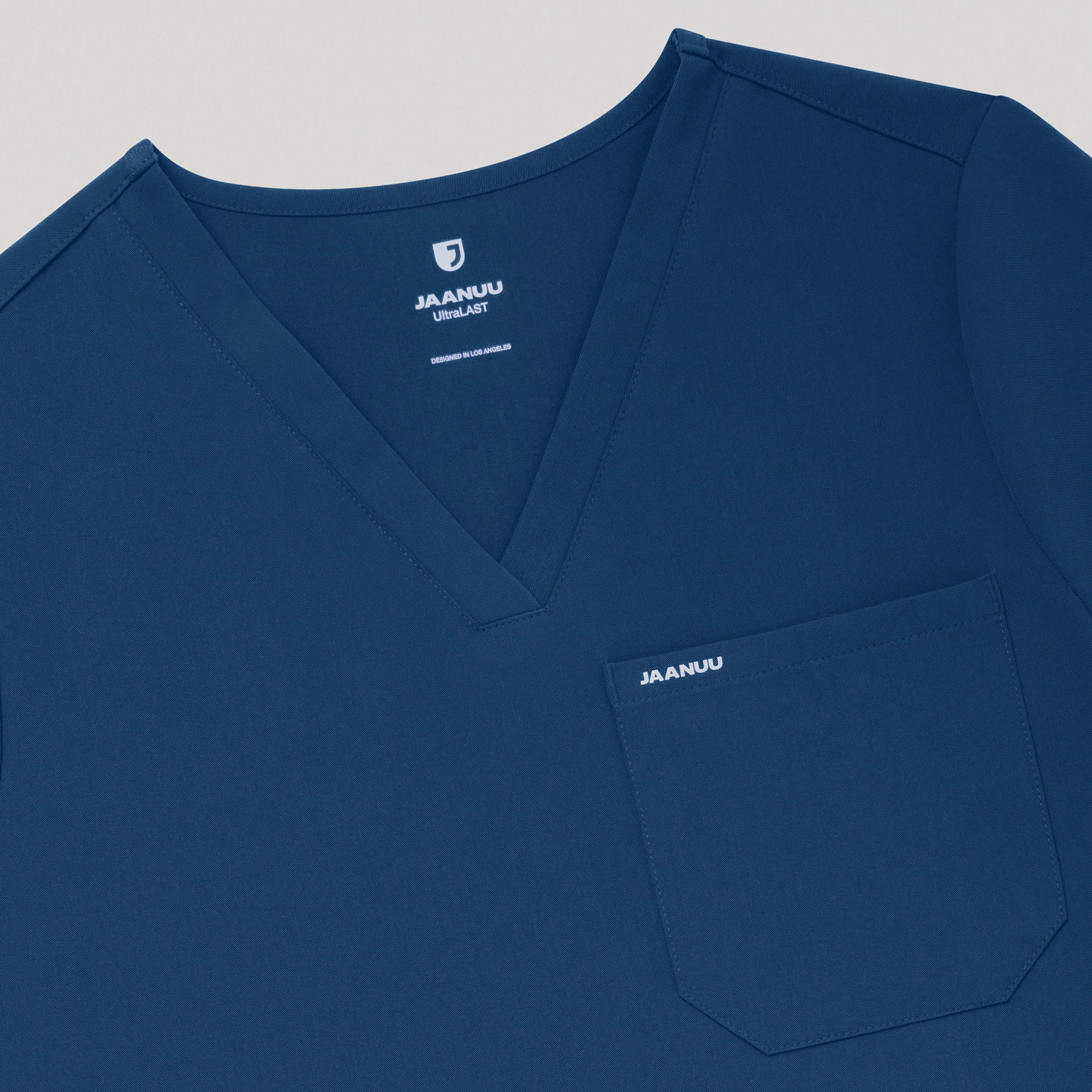 Rhena Slim Essential 1-Pocket Scrub Top - Ocean - Image 6