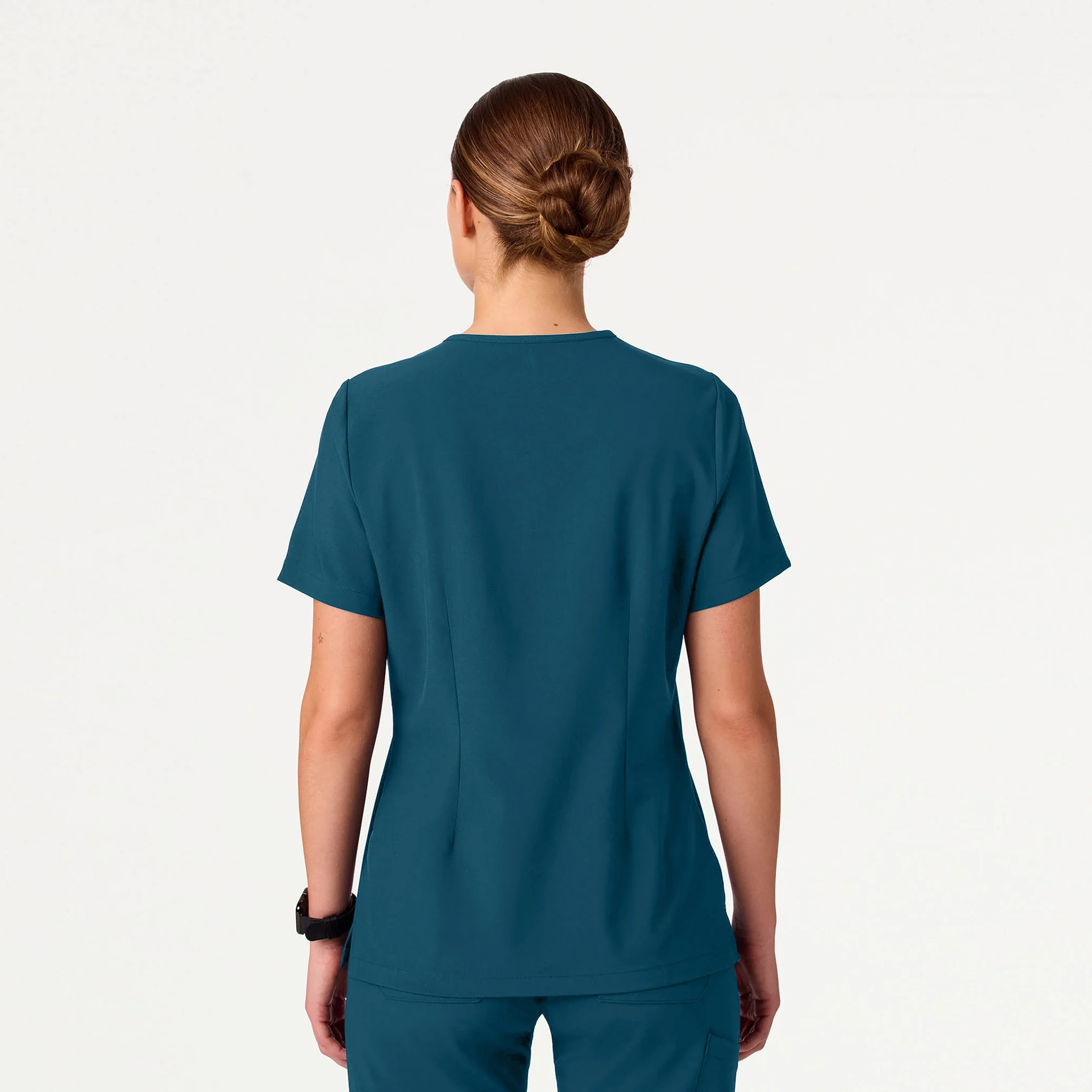 Rhena Slim UltraLITE™ 1-Pocket Scrub Top - Caribbean Blue - Image 4