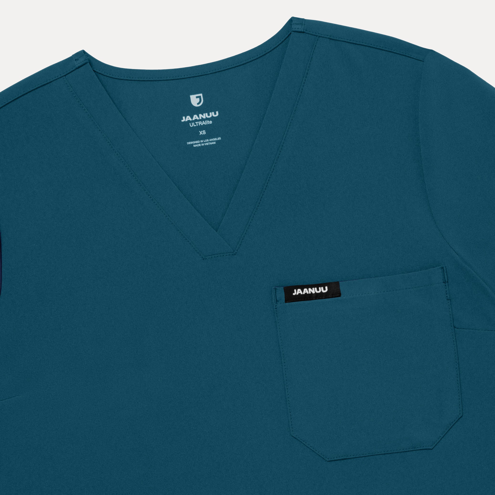 Rhena Slim UltraLITE™ 1-Pocket Scrub Top - Caribbean Blue - Image 5