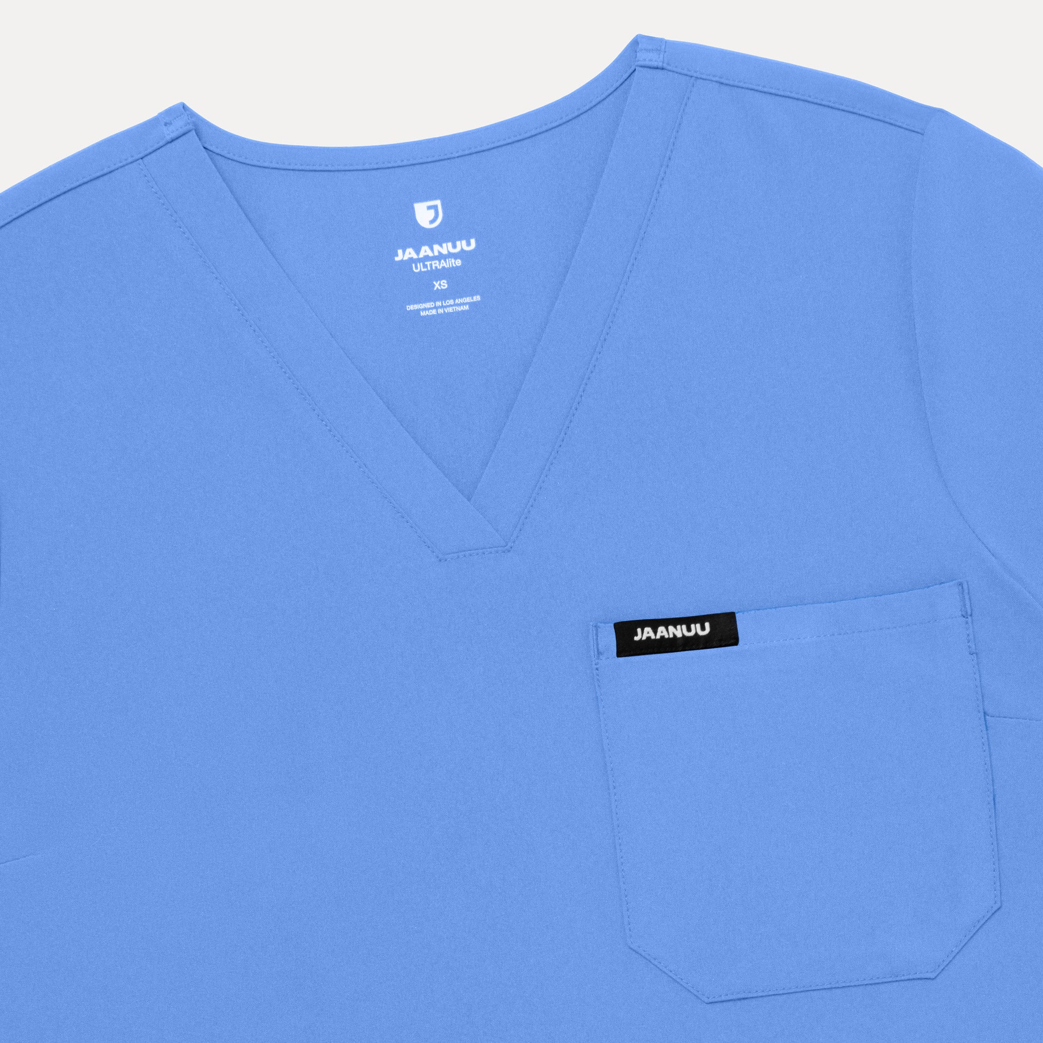 Rhena Slim UltraLITE™ 1-Pocket Scrub Top - Ceil Blue - Image 5