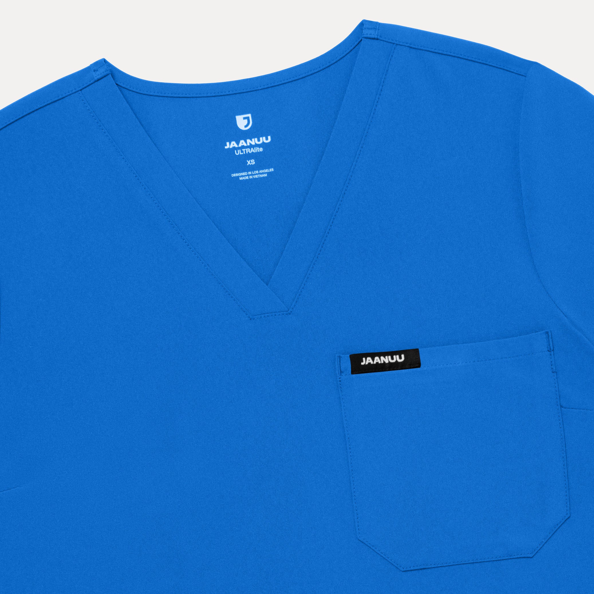 Rhena Slim UltraLITE™ 1-Pocket Scrub Top - Royal Blue - Image 5