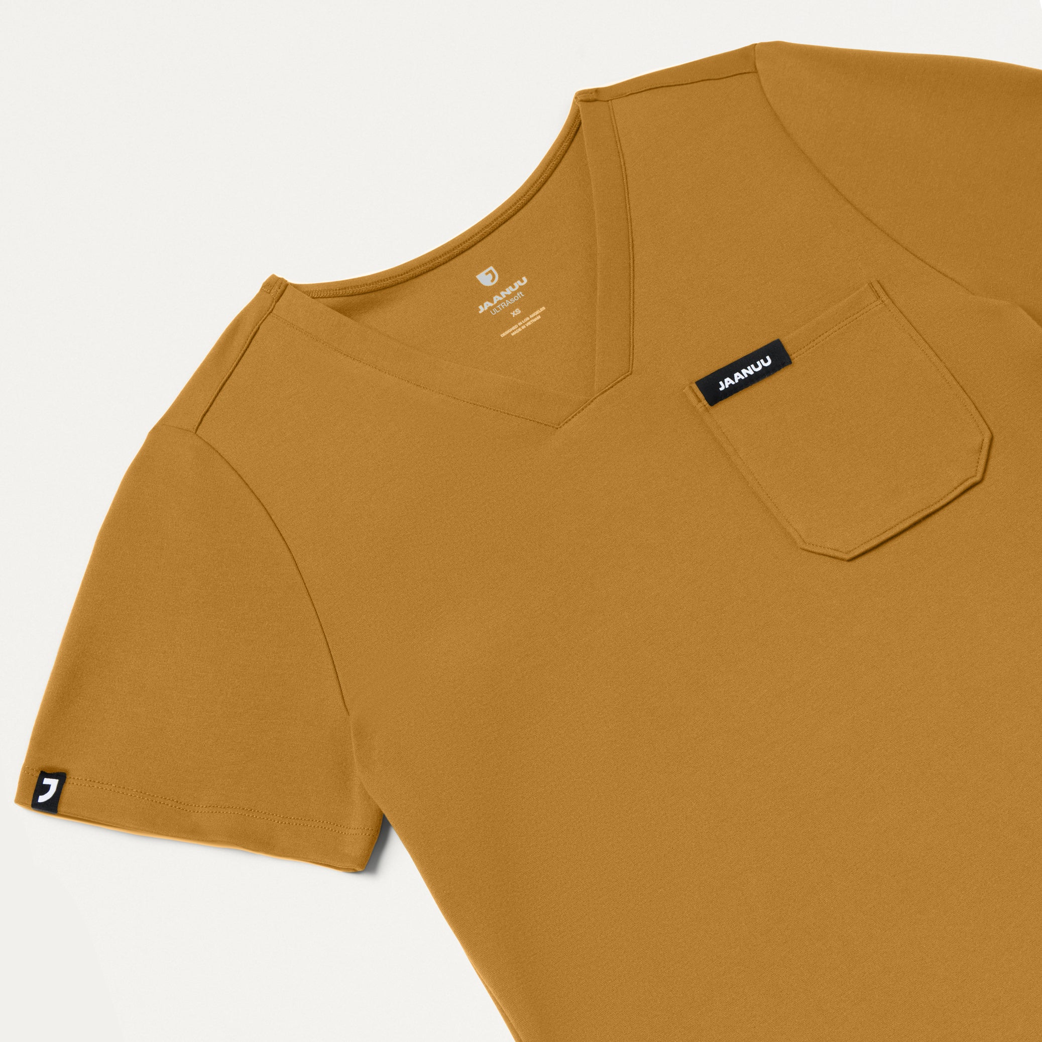 Rhena Slim UltraSOFT™ Scrub Top - Cider - Image 4