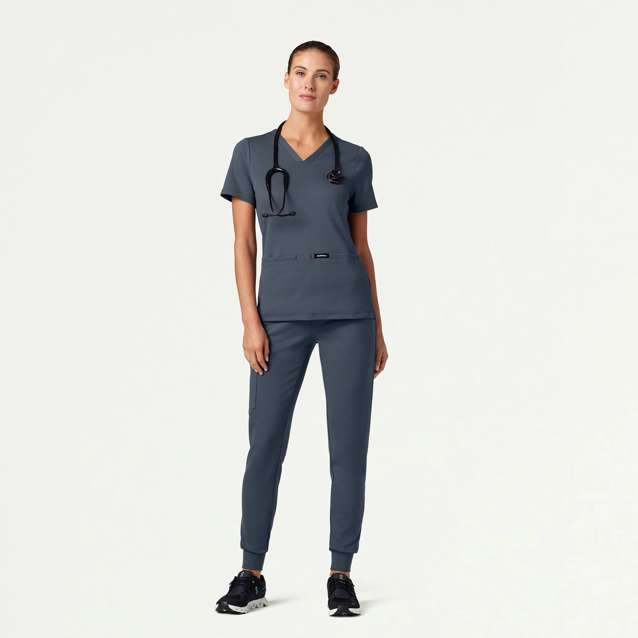 Rubi Slim UltraSOFT™ Scrub Jogger - Carbon Gray - Image 4
