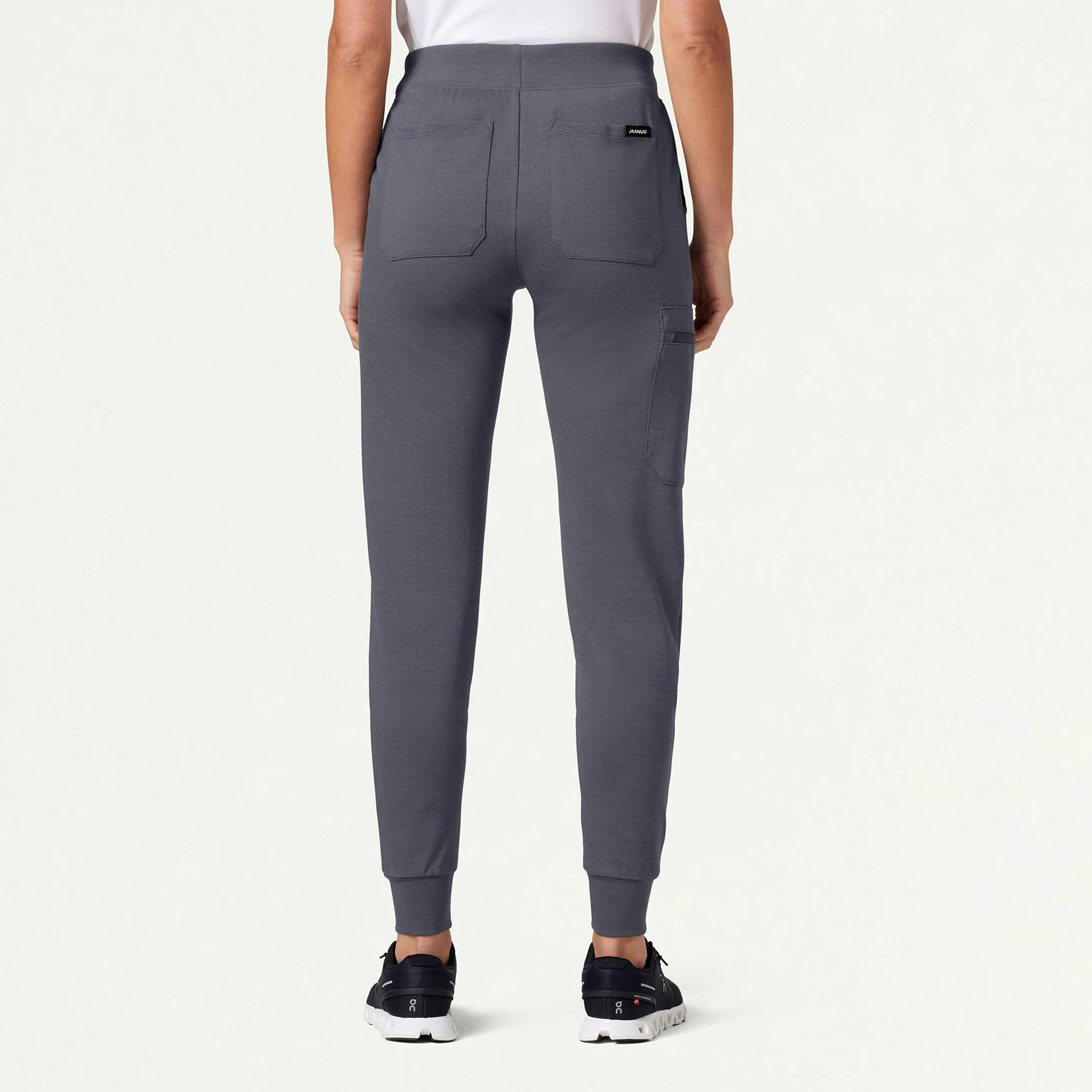 Rubi Slim UltraSOFT™ Scrub Jogger - Heather Gray - Image 4