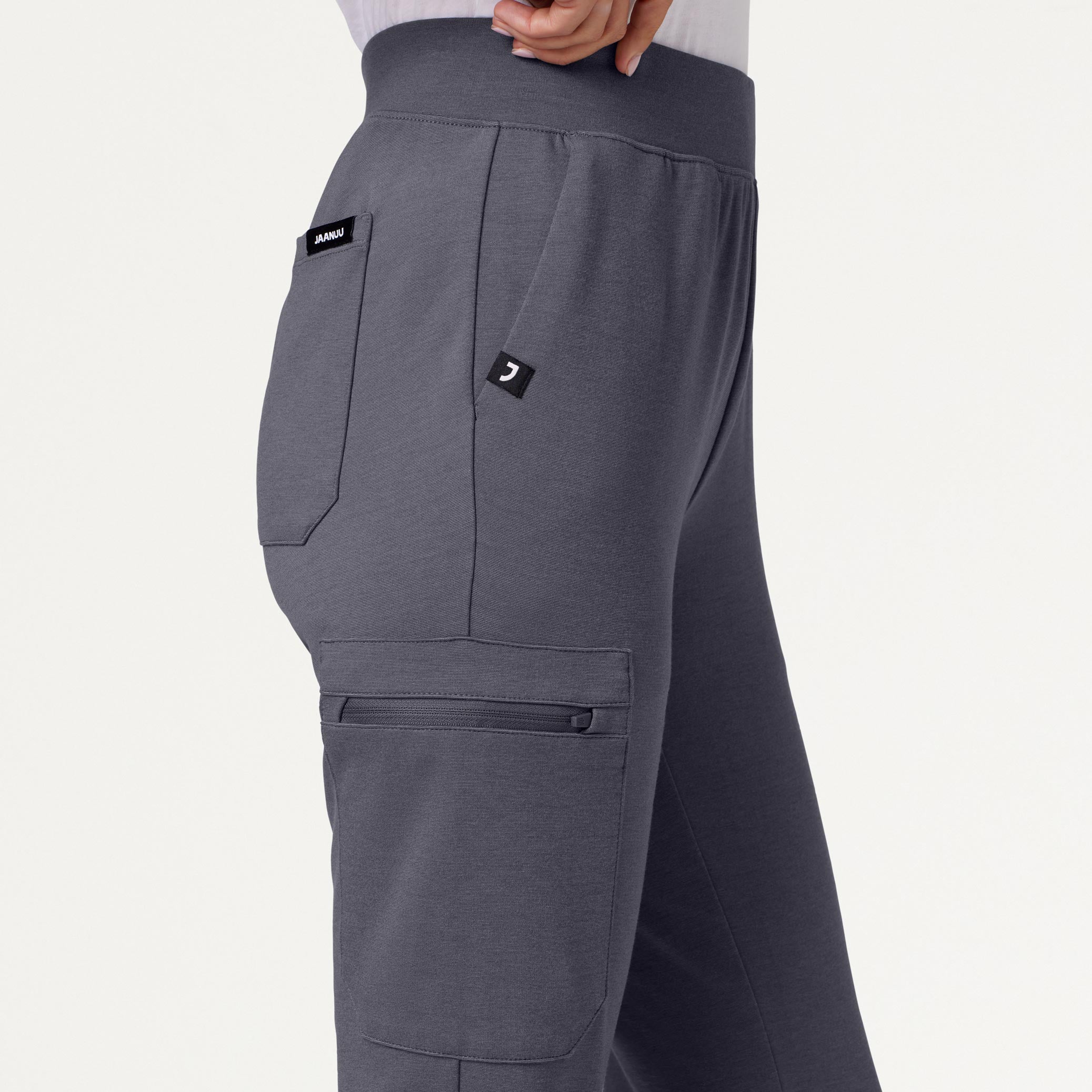 Rubi Slim UltraSOFT™ Scrub Jogger - Heather Gray - Image 6