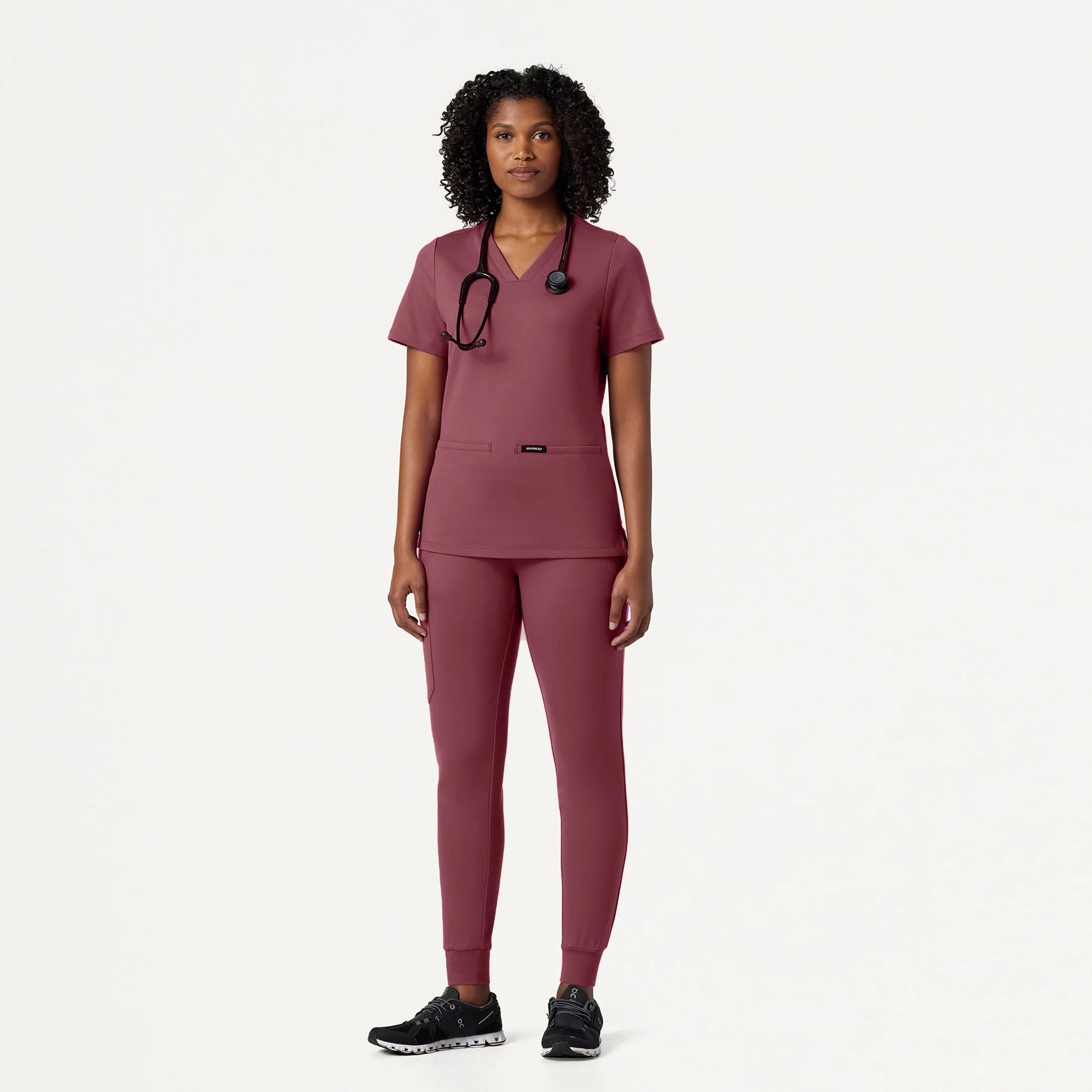 Rubi Slim UltraSOFT™ Scrub Jogger - Rosewood - Image 2