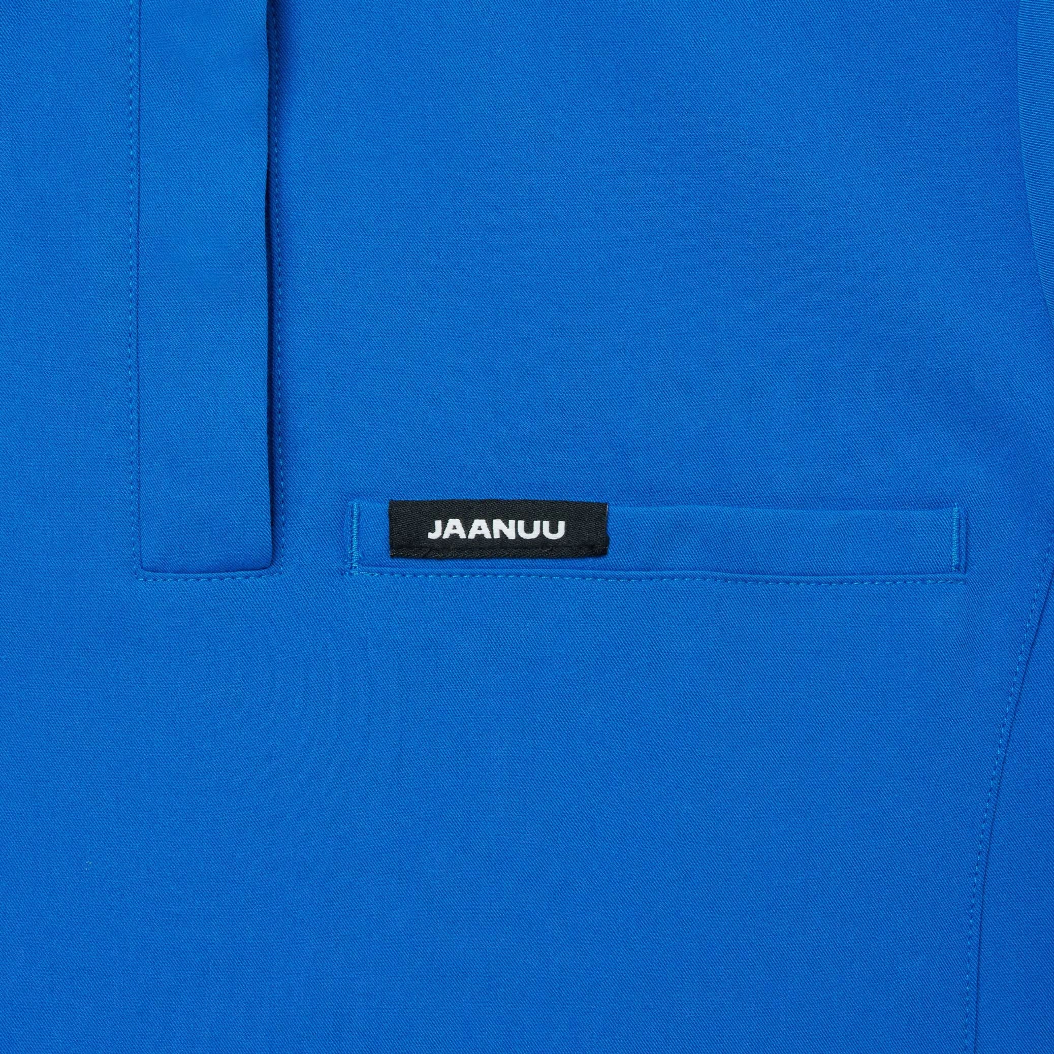 Savi Tuck-In Stand-Collar Scrub Top - Royal Blue - Image 9