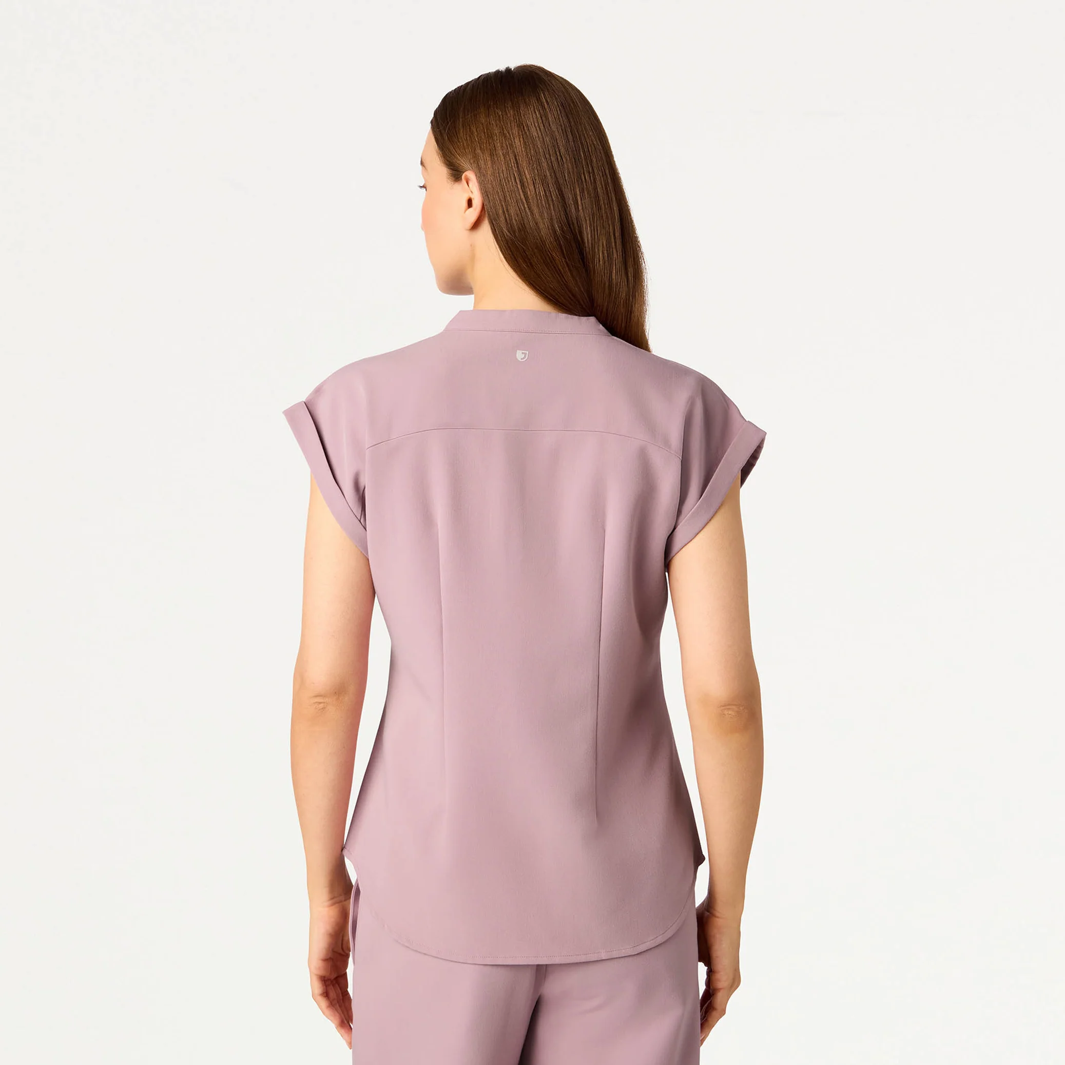 Shay Cap-Sleeve Scrub Top - Blossom - Image 5